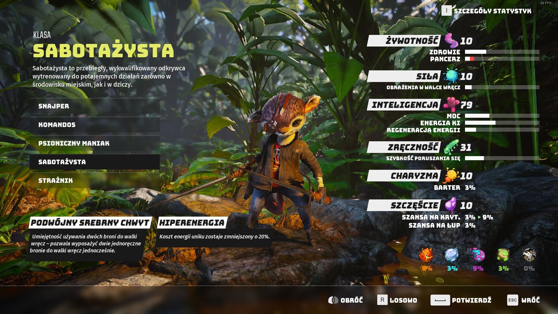 Biomutant - klasy postaci