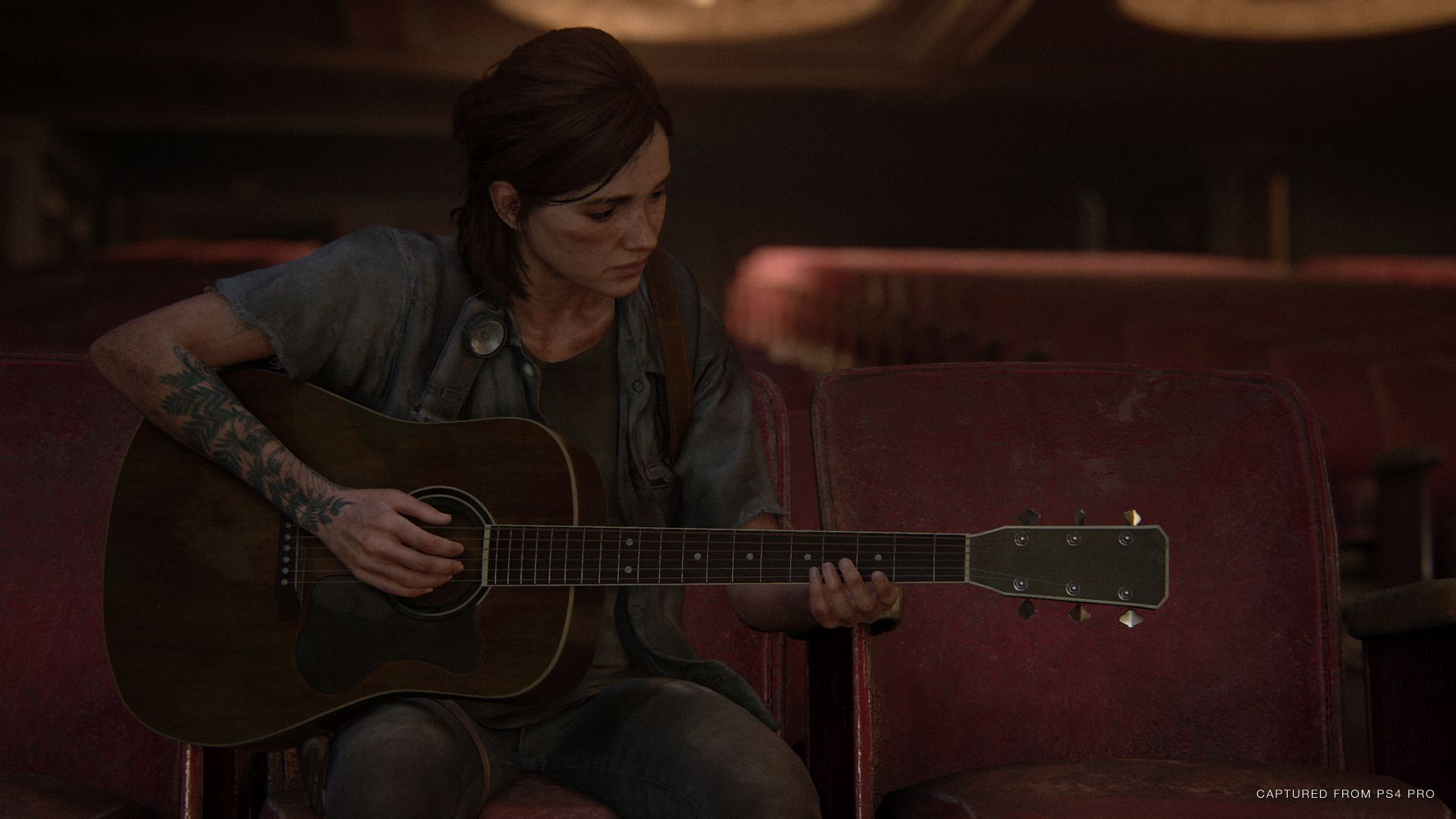 The Last of Us Part 2 - Ellie grająca na gitarze