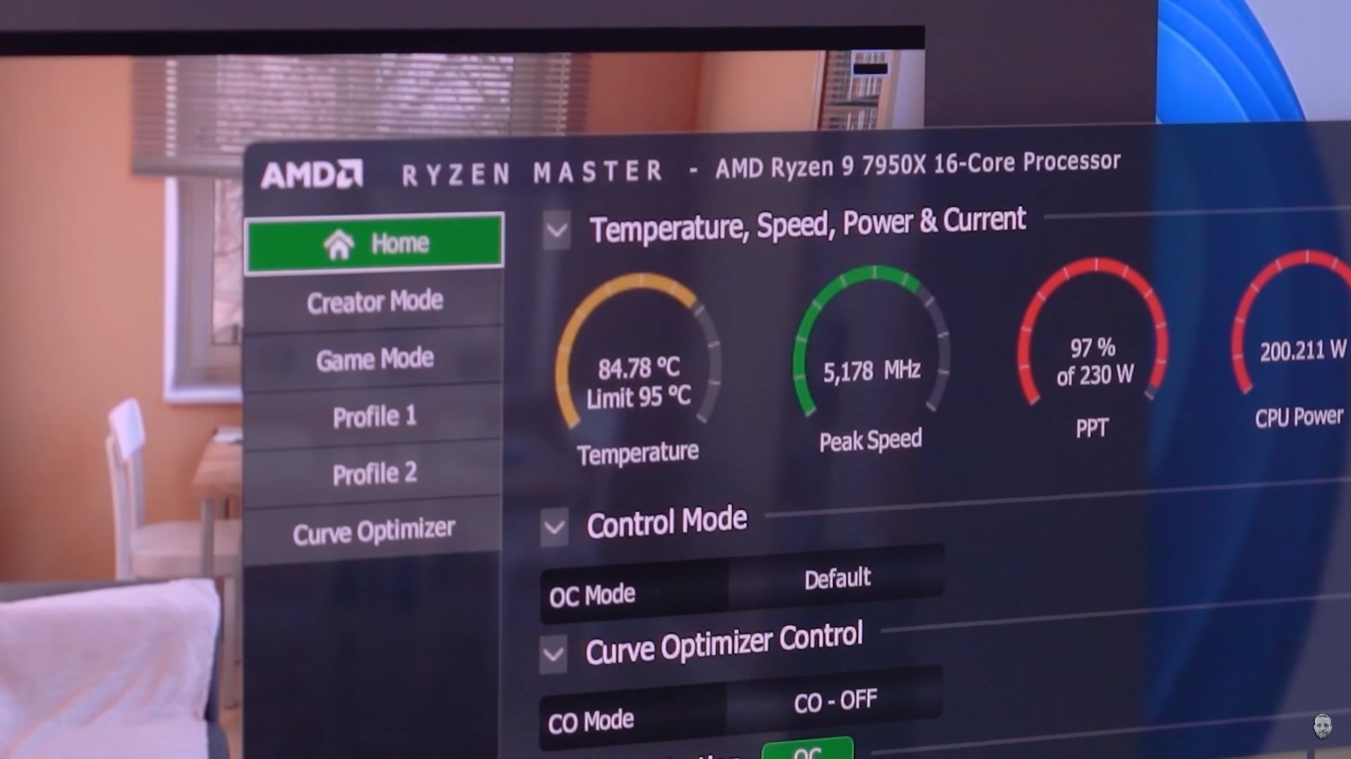 AMD Ryzen 9 7950X - temperatury procesora