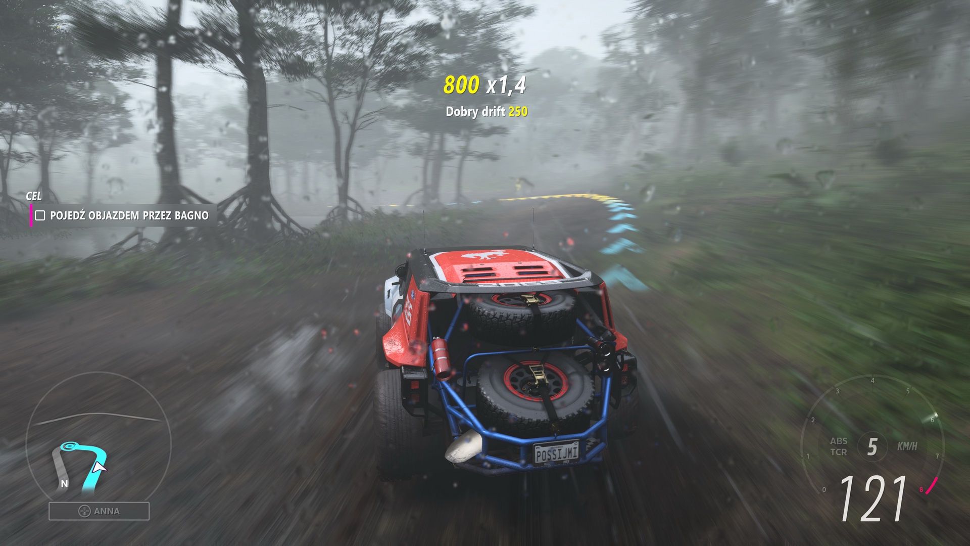 Forza Horizon 5 - jazda po lesie deszczowym