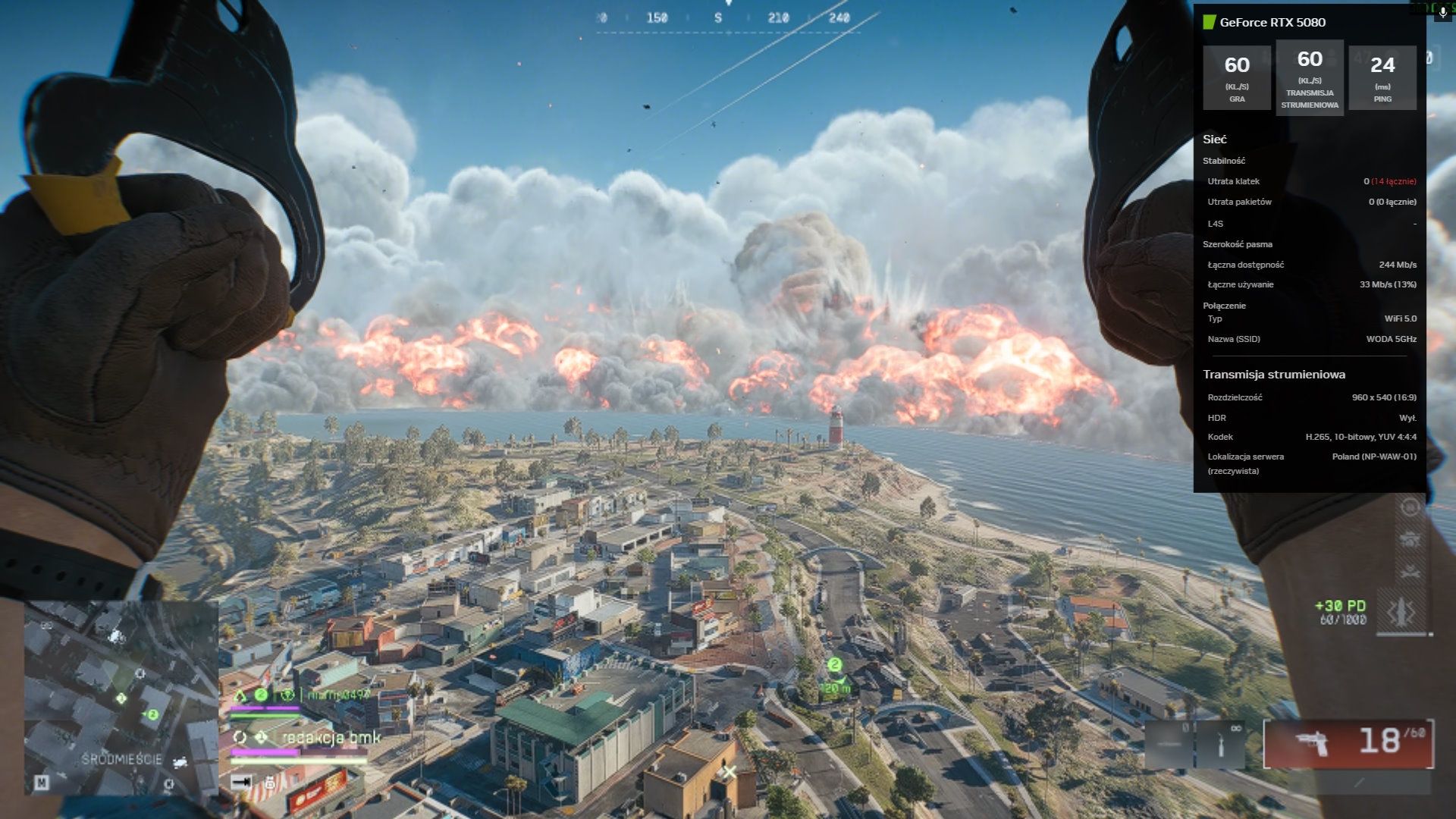 NVIDIA GeForce NOW - Battlefield 6 na ustawieniach zabójczych