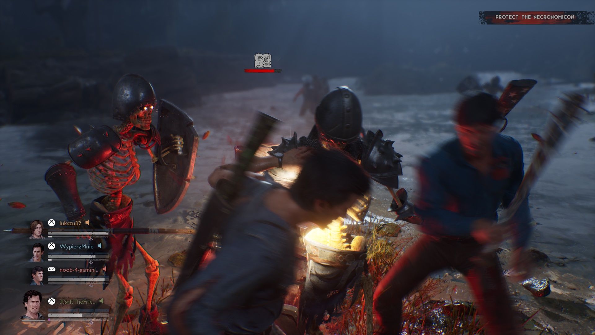 Evil Dead: The Game - walka z kościotrupami