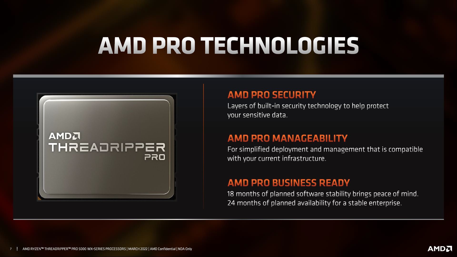 Procesory AMD Ryzen Threadripper PRO 5000 WX - funkcje