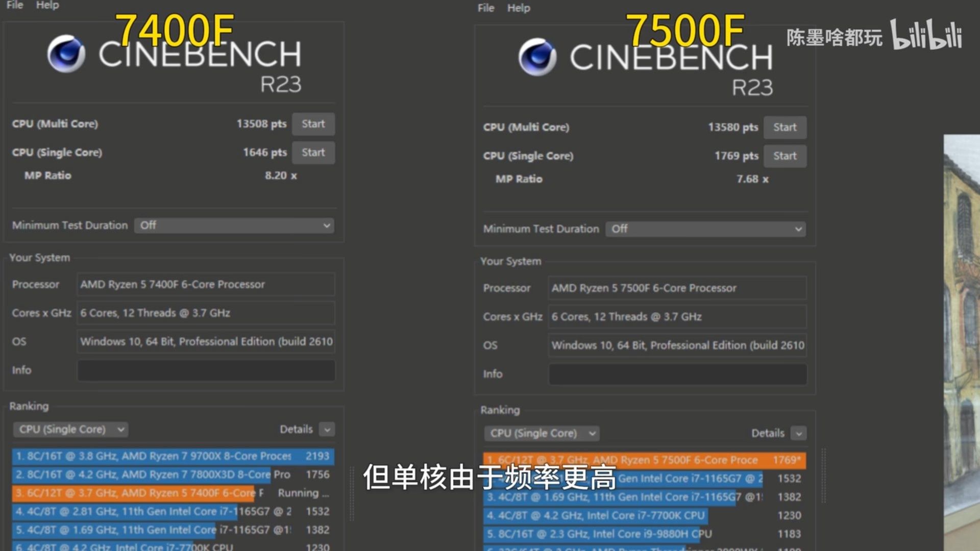 AMD Ryzen 5 7400F vs AMD Ryzen 5 7500F