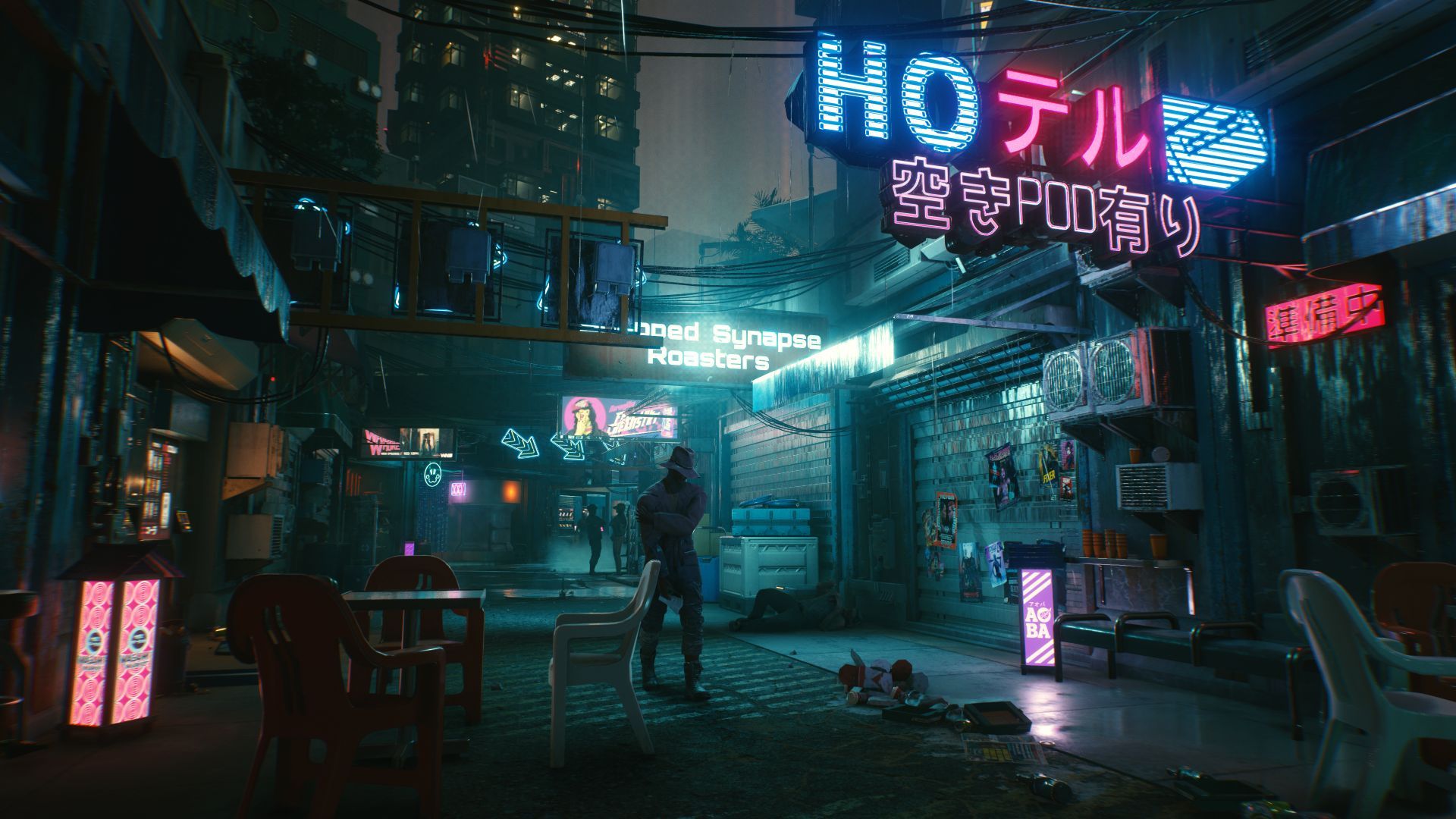 Cyberpunk 2077 - Night City w nocy