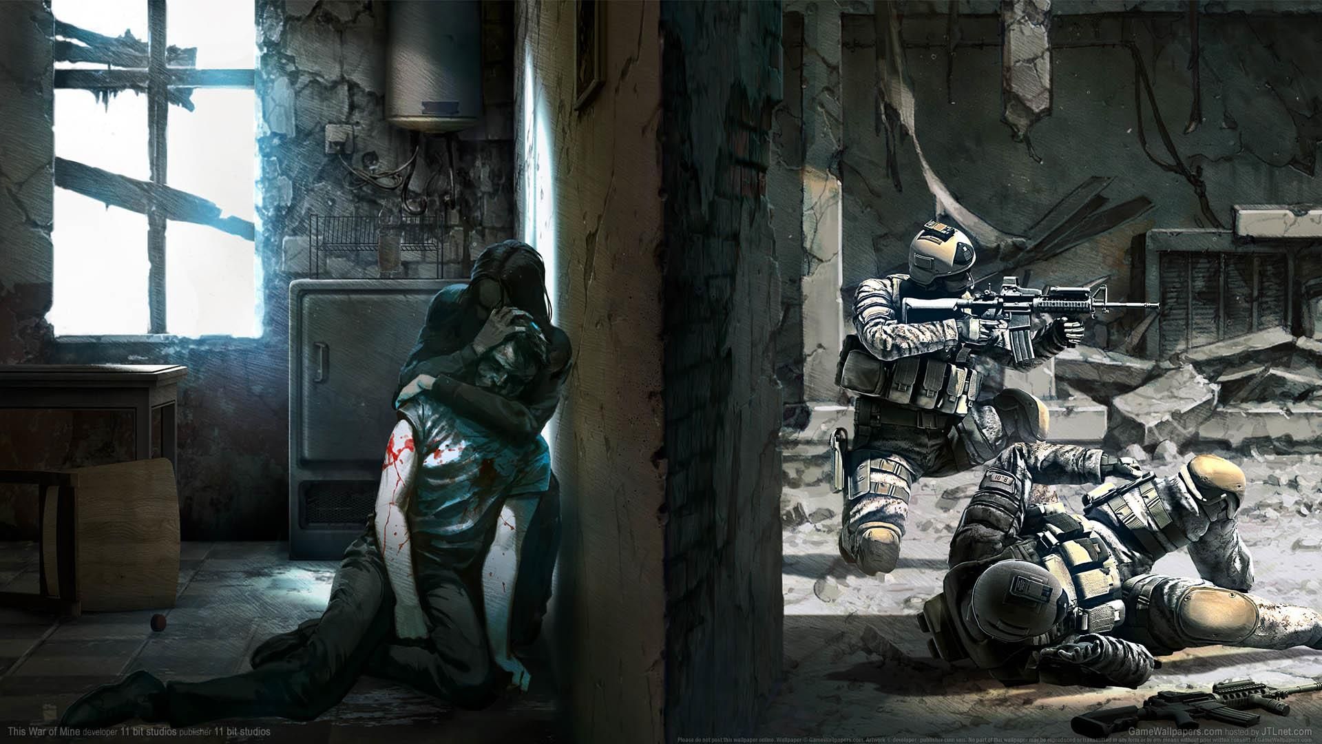 Gra komputerowa lekturą szkolną - grafika koncepcyjna This War of Mine