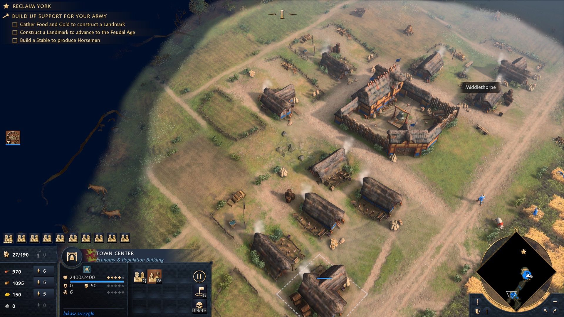 Age of Empires IV - rozwój osady