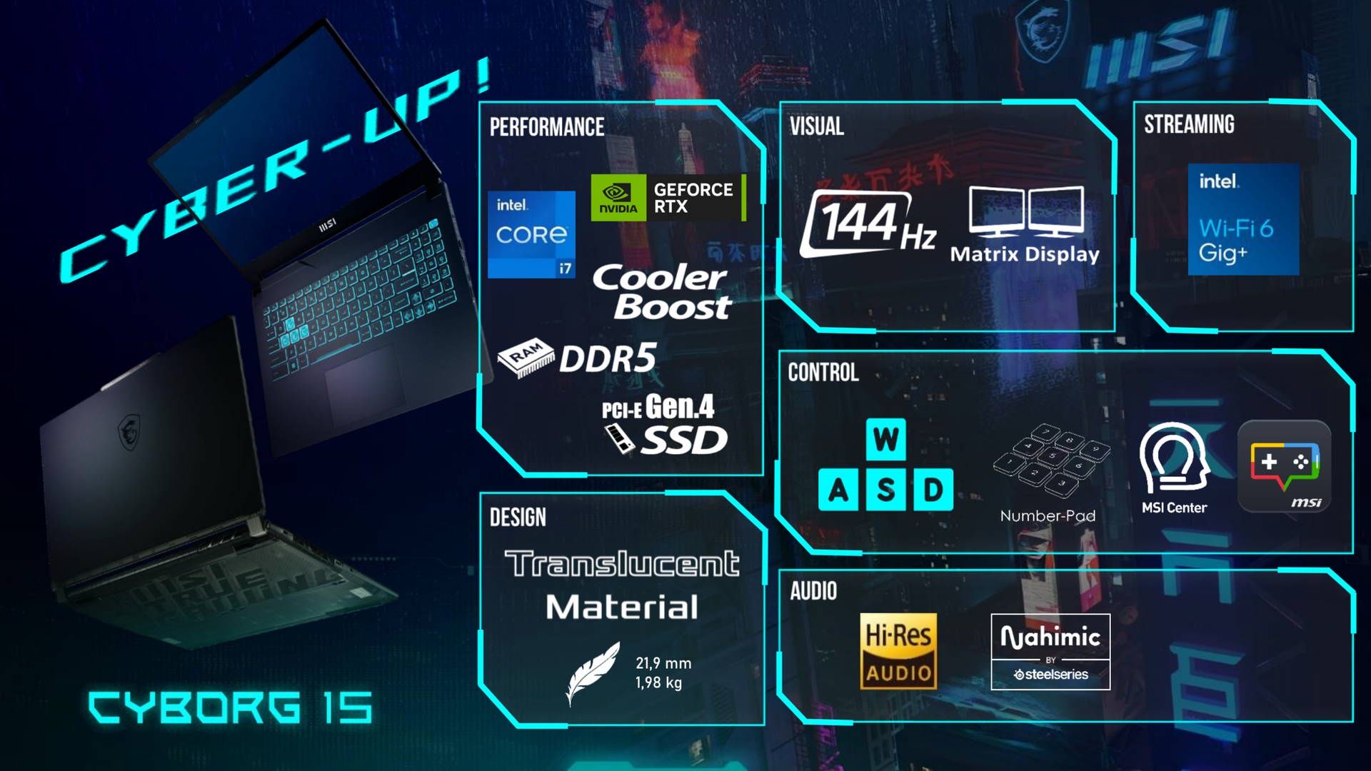 MSI Cyborg 15 - onepager