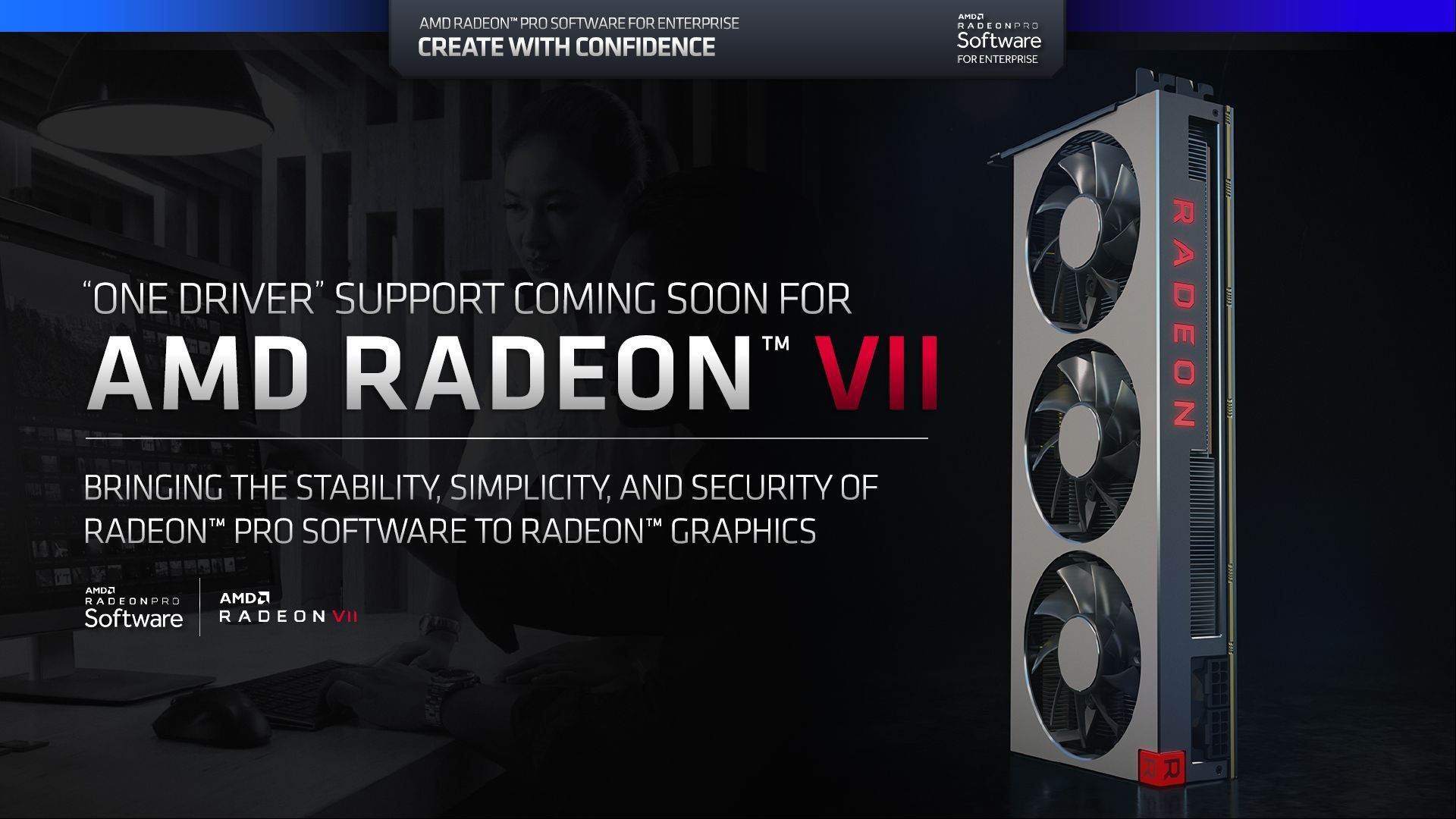AMD Radeon VII - wsparcie dla Radeon Pro Software