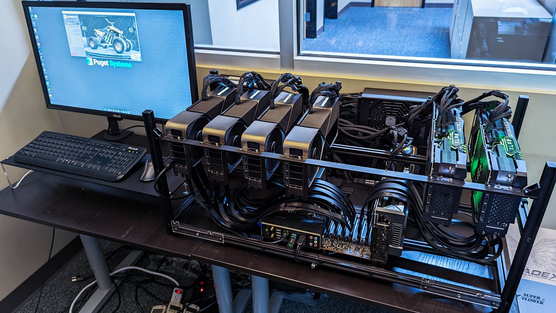 Test 7 kart GeForce RTX 4090 - platforma testowa