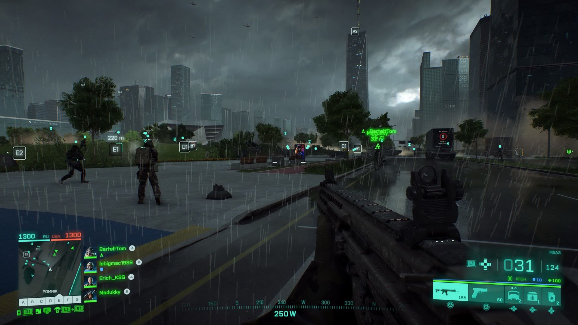 Battlefield 2042 - walka w deszczu