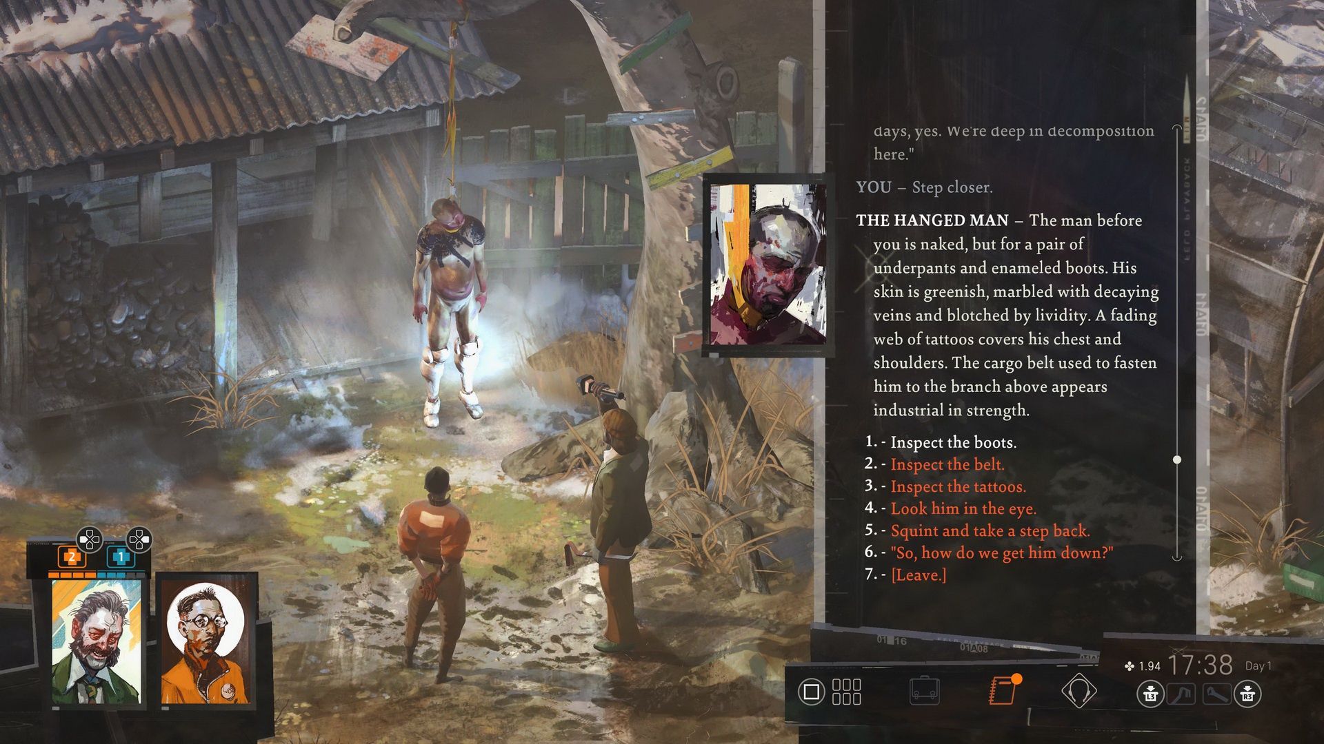 Disco Elysium: The Final Cut - wisielec