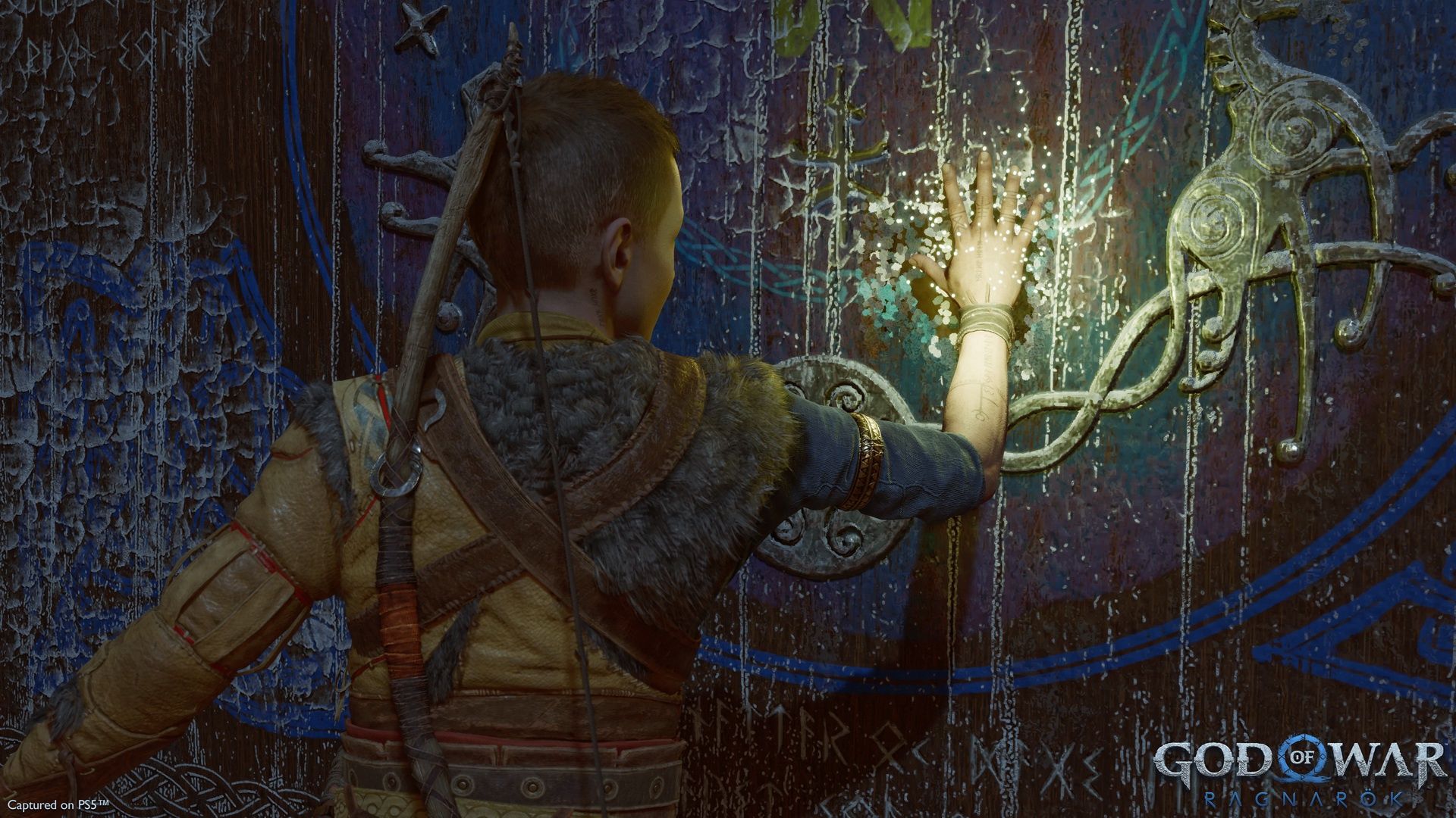 God of War: Ragnarok - Atreus bada ołtarz