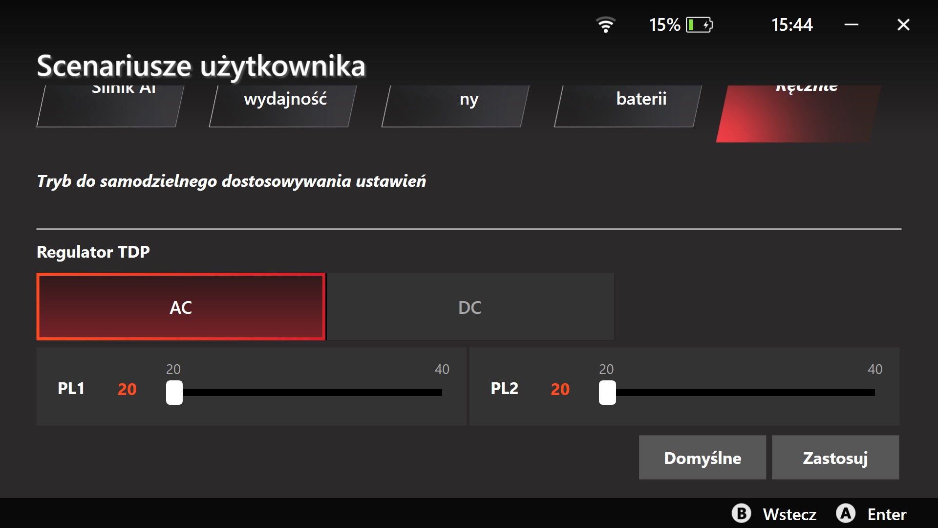 MSI Claw - scenariusze użytkownika