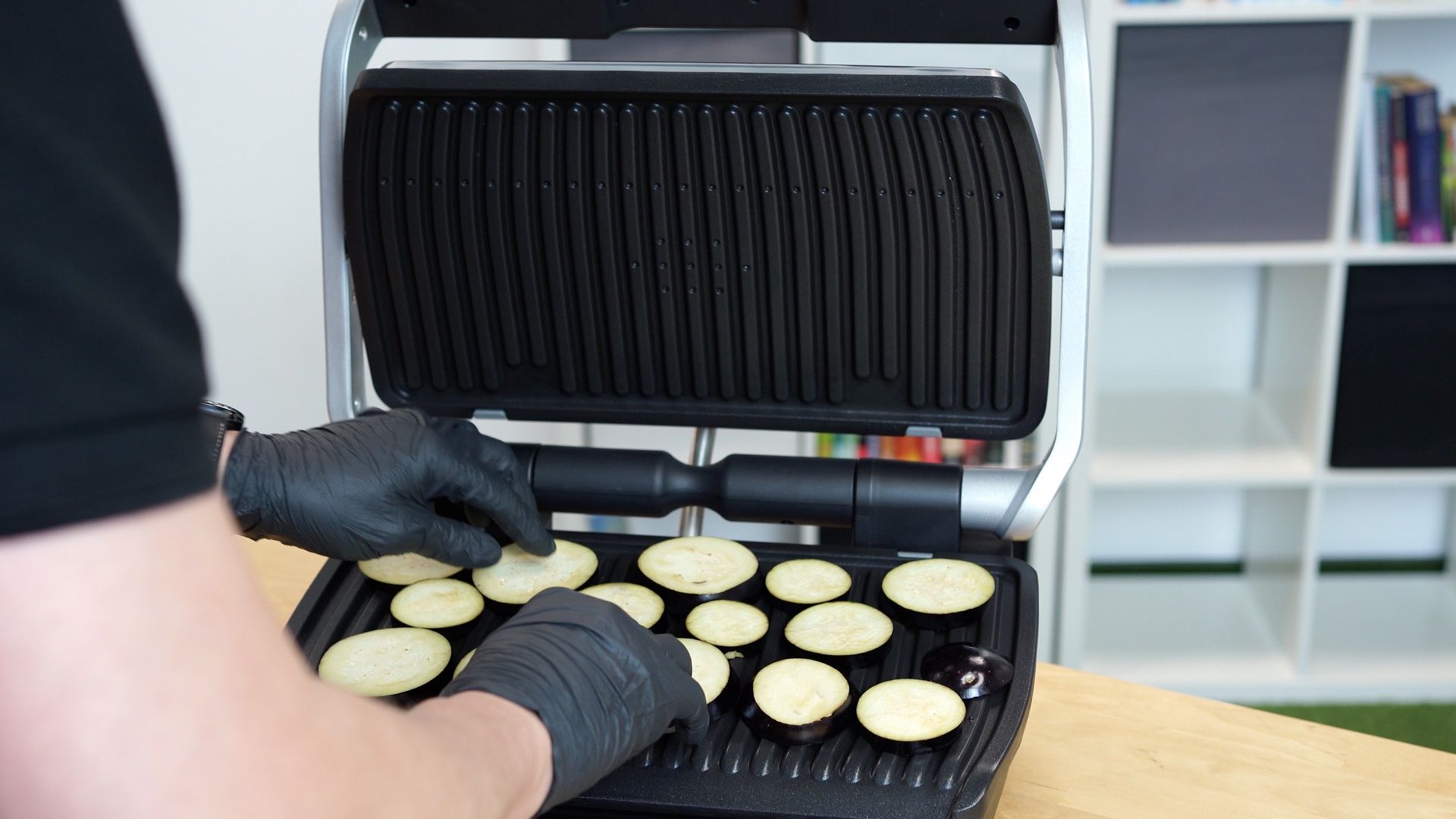 Tefal OptiGrill Elite XL - grillowany bakłażan