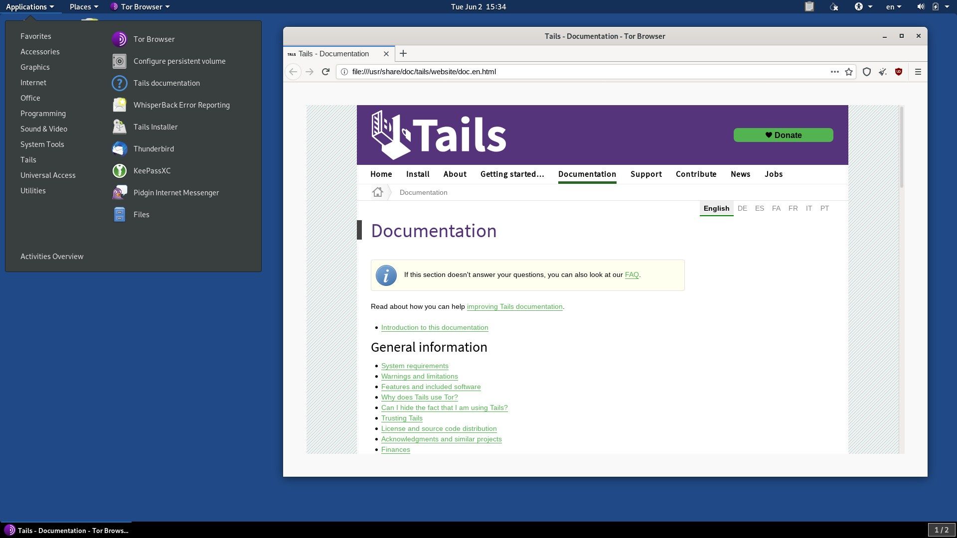 System operacyjny Tails