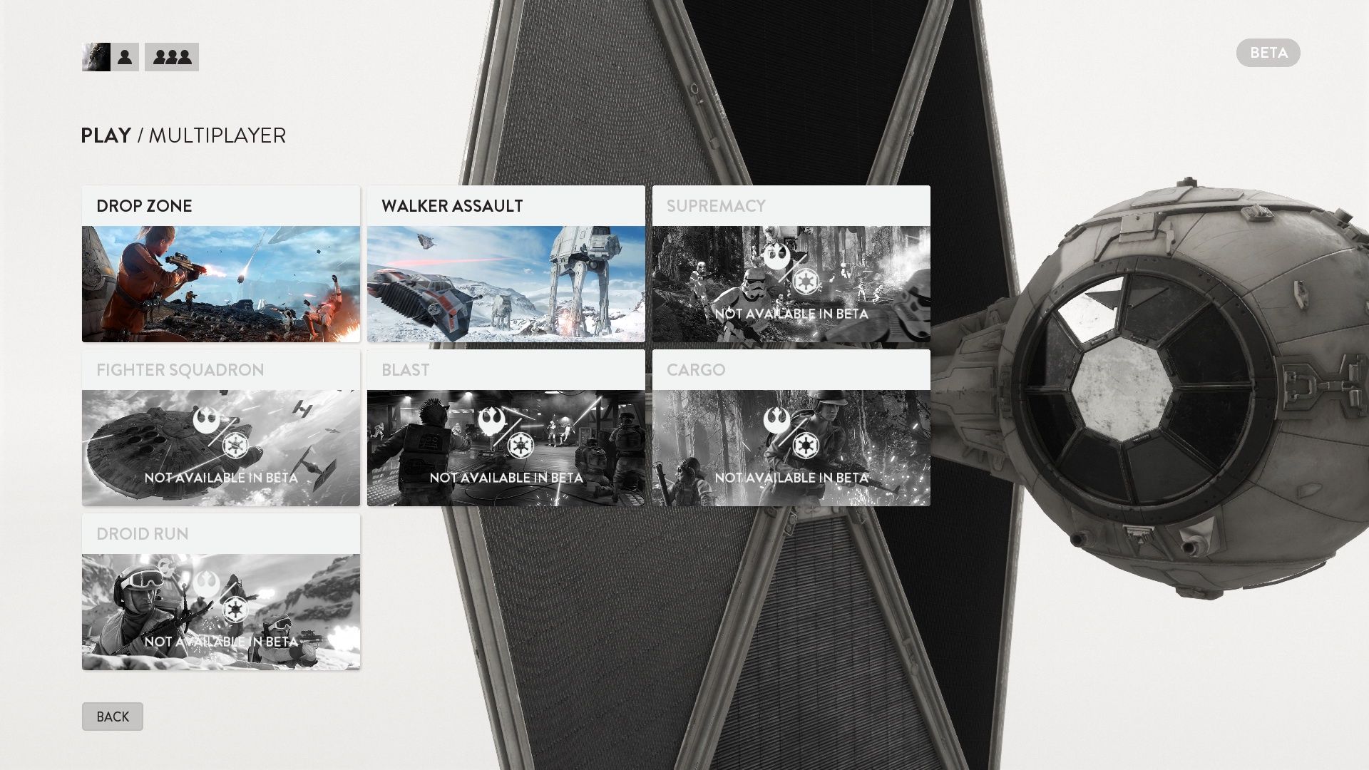 Star Wars Battlefront beta - tryby gry
