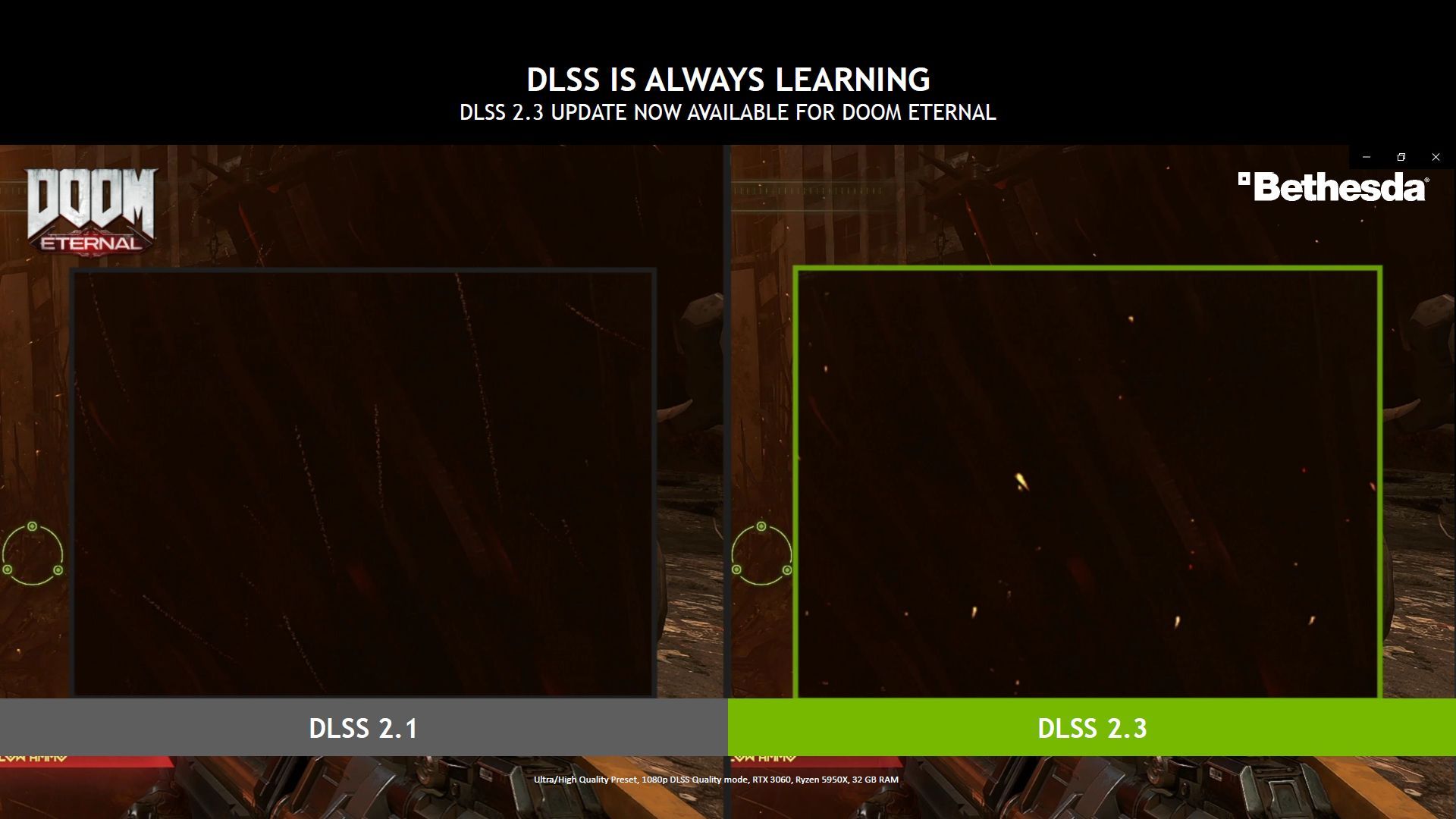 Nvidia DLSS 2.3 DOOM Eternal