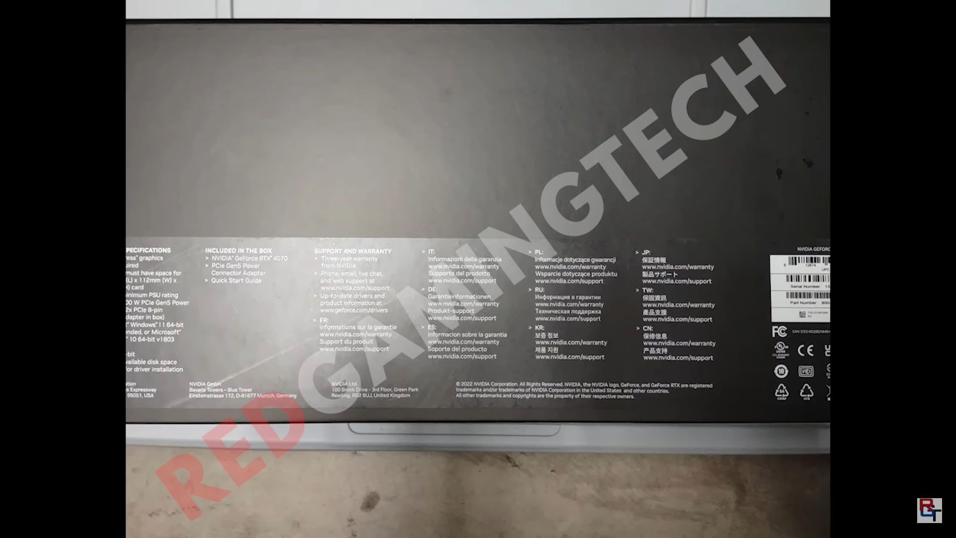 Nvidia GeForce RTX 4070 - pudełko karty graficznej