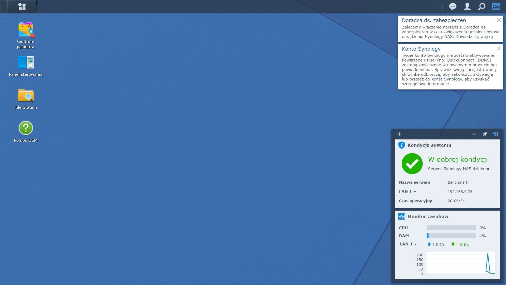 Synology DS1621xs+ - Konfiguracja etap 3
