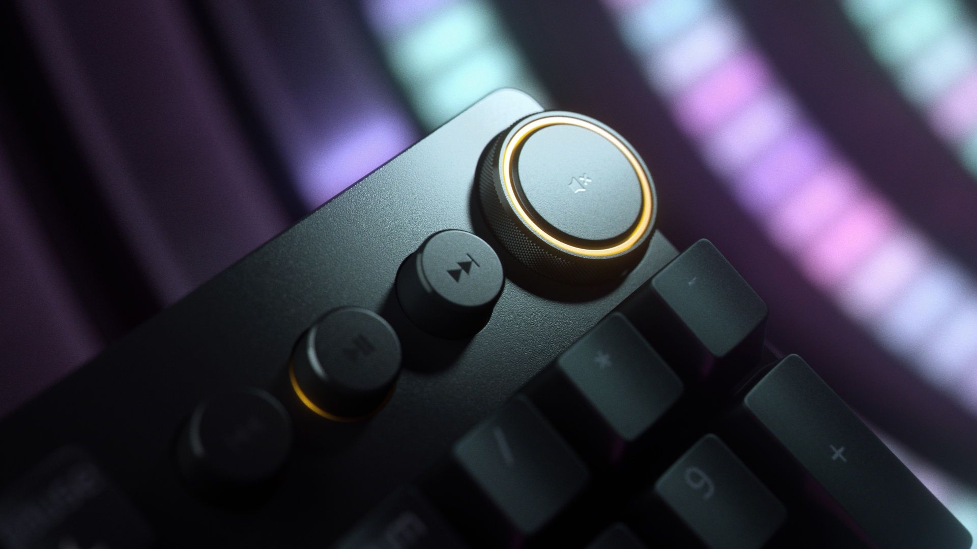 Razer Huntsman V2 - pokrętło cyfrowe i przyciski multimedialne