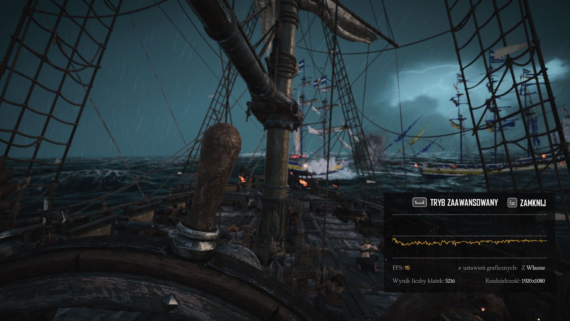 Skull and Bones na PC - benchmark na morzu