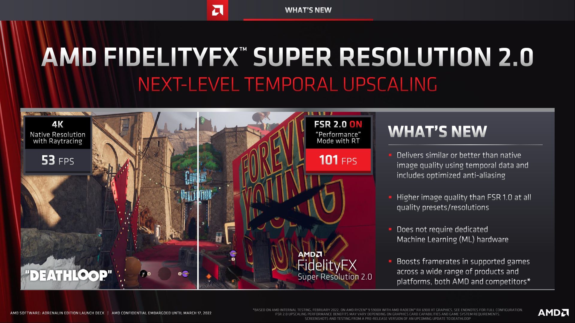 AMD FidelityFX Super Resolution 2.0