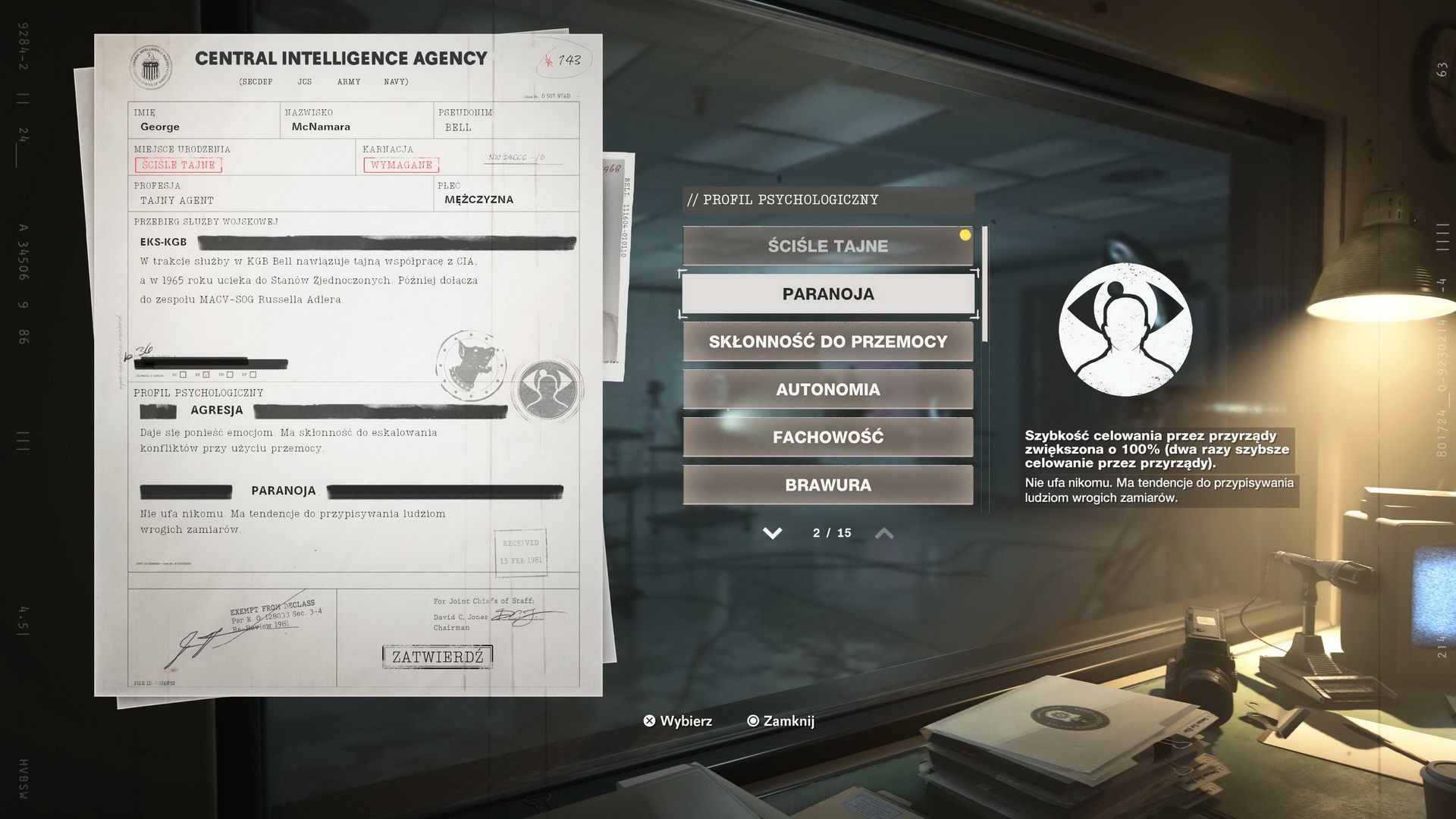 Call of Duty: Black Ops Cold War - wybór historii bohatera