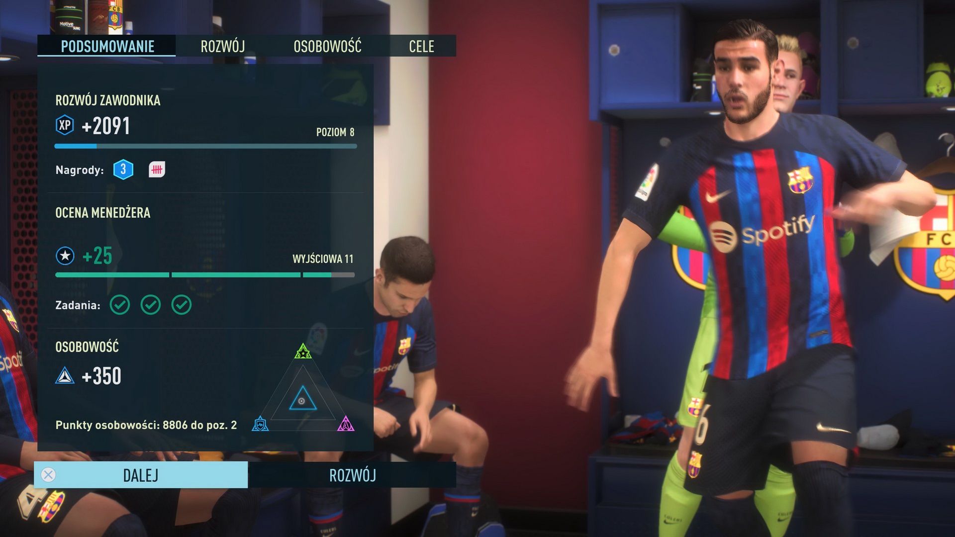 FIFA 23 - rozwój zawodnika