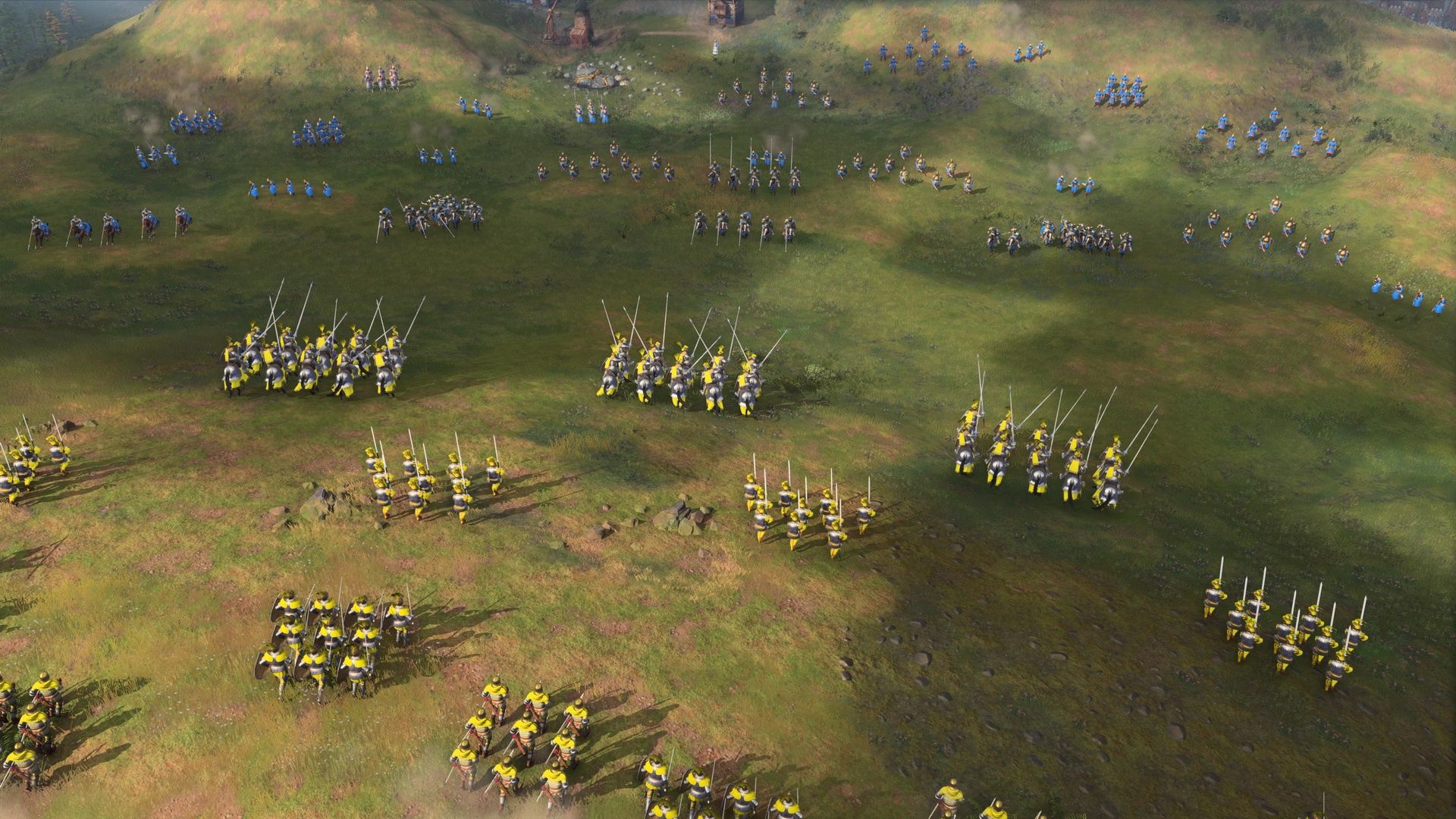 Age of Empires IV - dwie armie naprzeciwko siebie