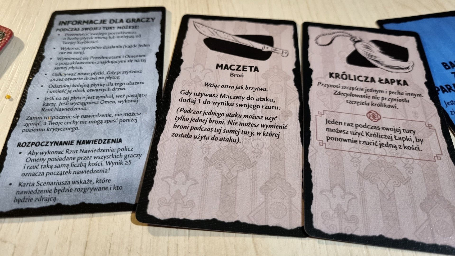 Betrayal at House on the Hill – karty przedmiotów