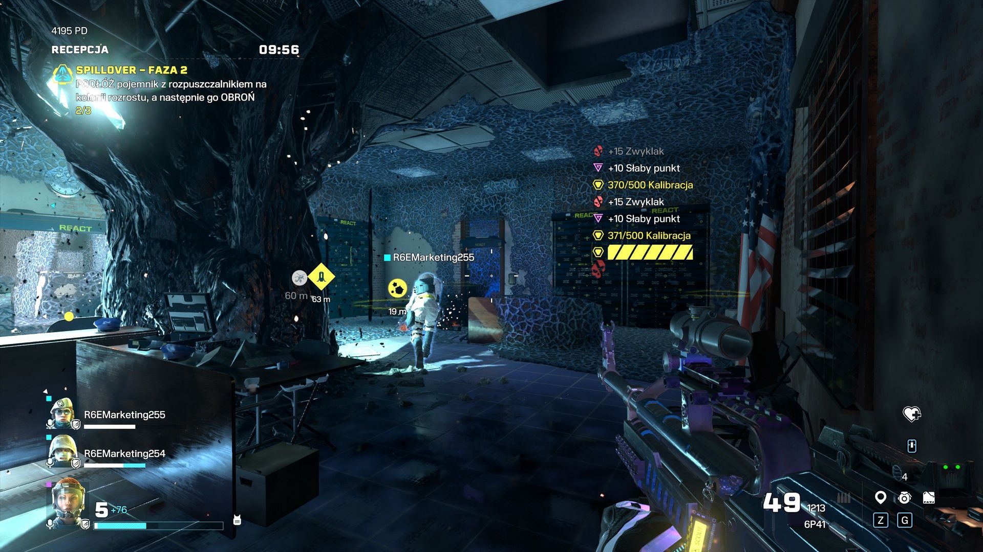 Spillover Rainbows Six Extraction - przejście do kolejnego punktu