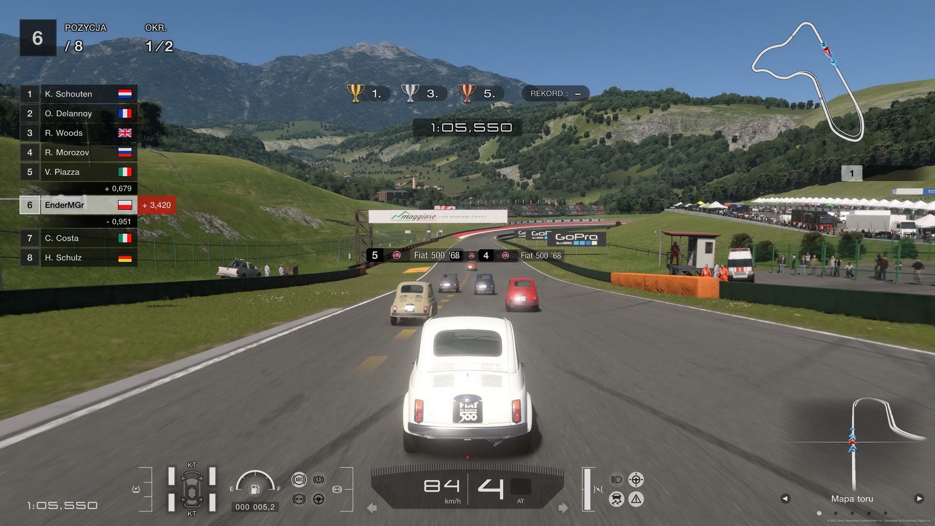 Gran Turismo 7 - wyścig klasycznych Fiatów 500