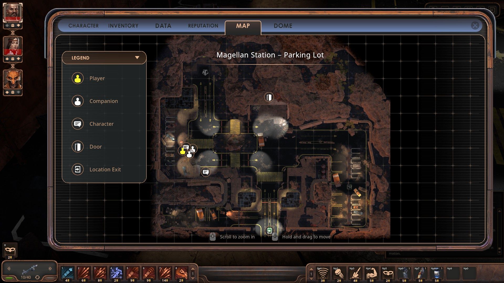 Encased - mapa