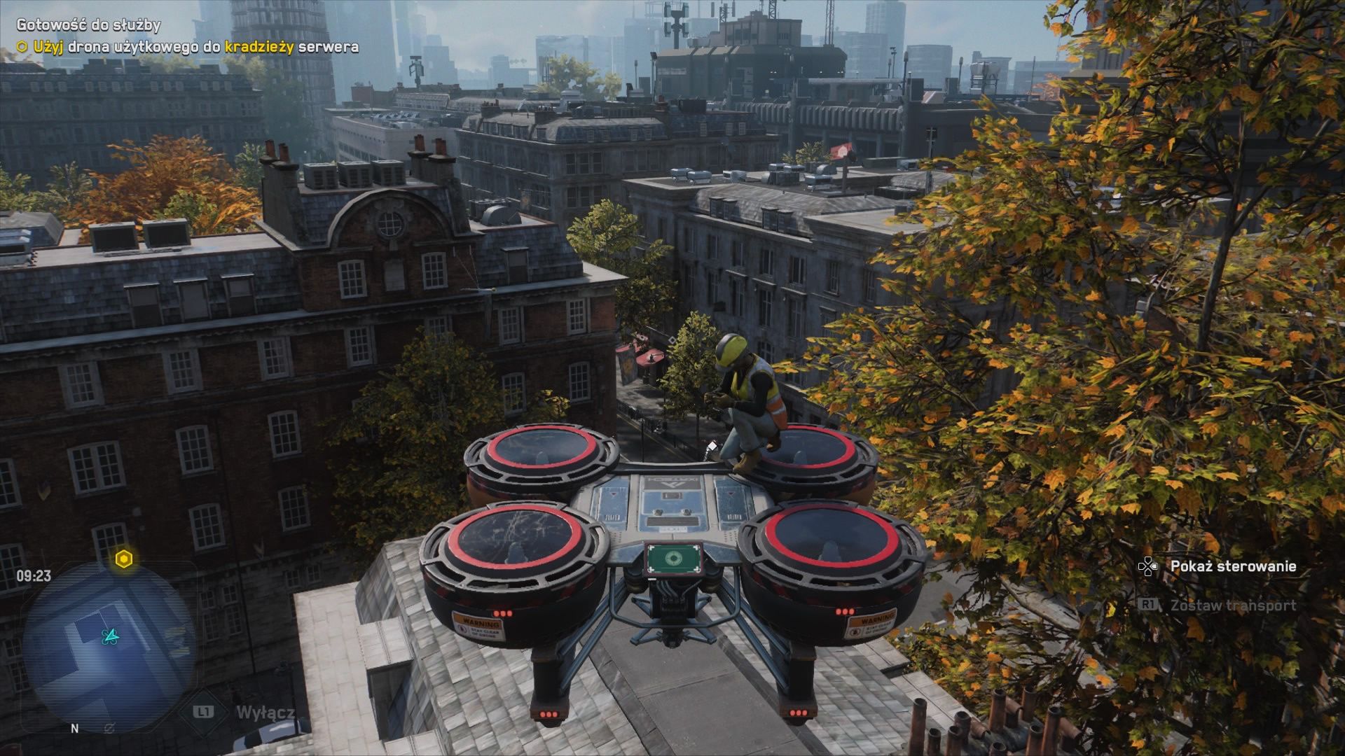 Watch Dogs: Legion - siedząc na dronie
