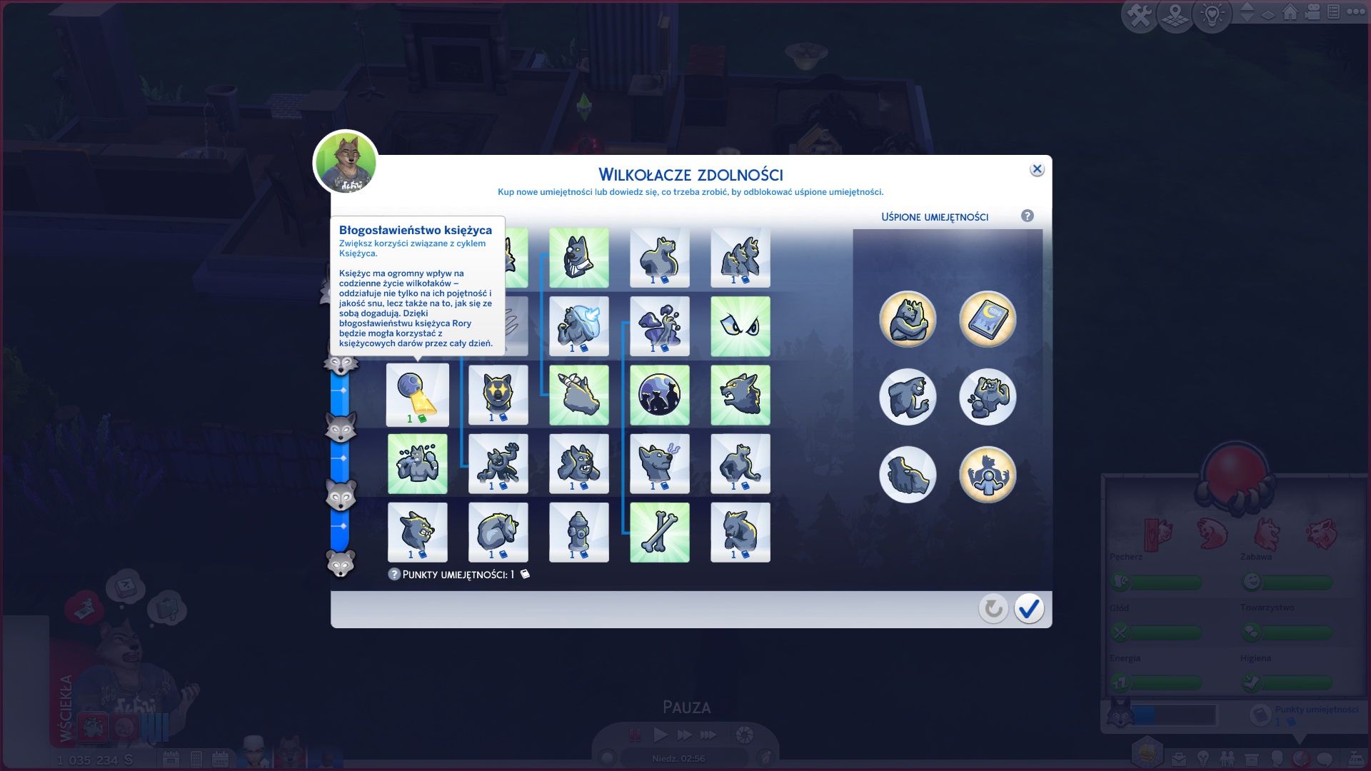 The Sims 4: Wilkołaki - wilkołacze zdolności