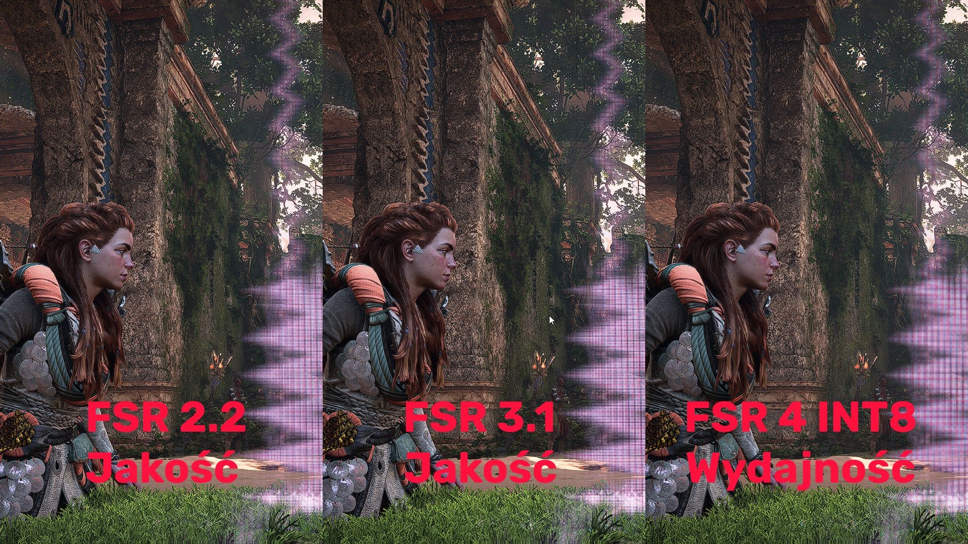 FSR4 INT8 Perf vs FSR2/3 Quality - Horizon Forbidden West