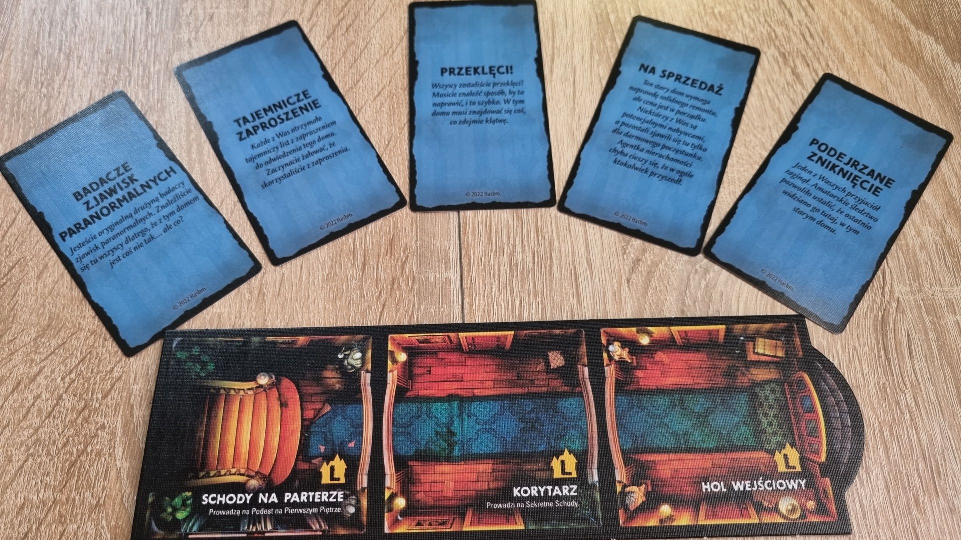 Betrayal at House on the Hill – karty i kafle planszy