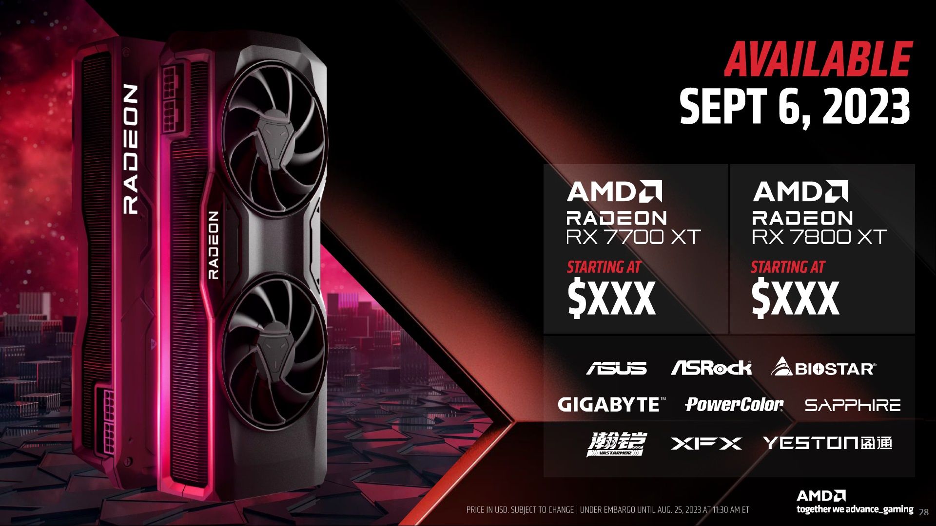 AMD Radeon RX 7800 i RX 7700 XT - premiera