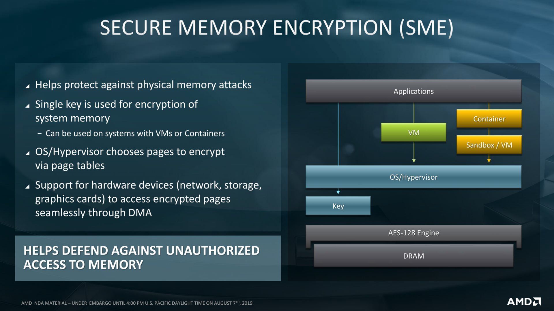 AMD Secure Memory Encryption