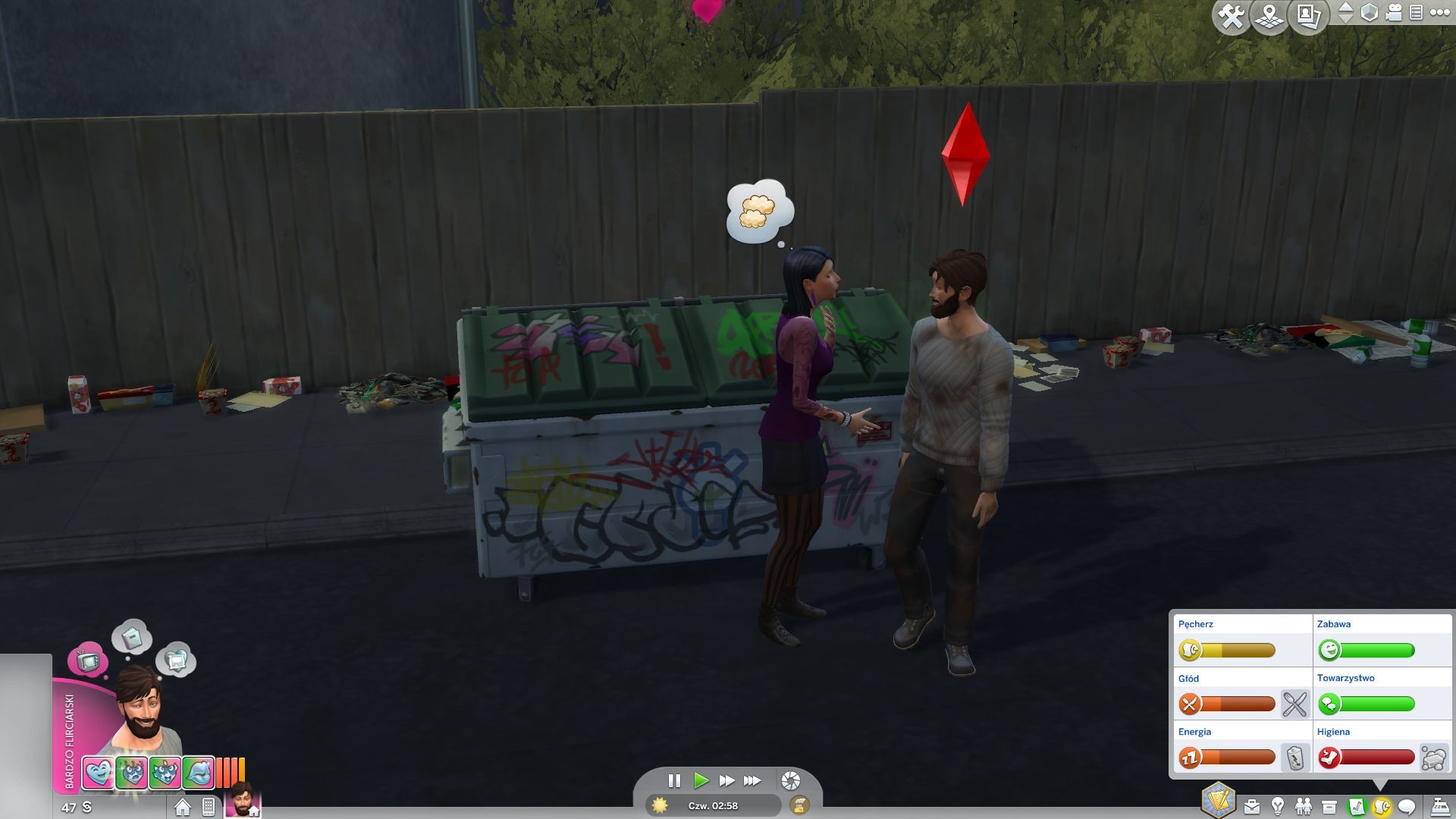 The Sims 4: Życie Eko - rozmowy śmietnikowe