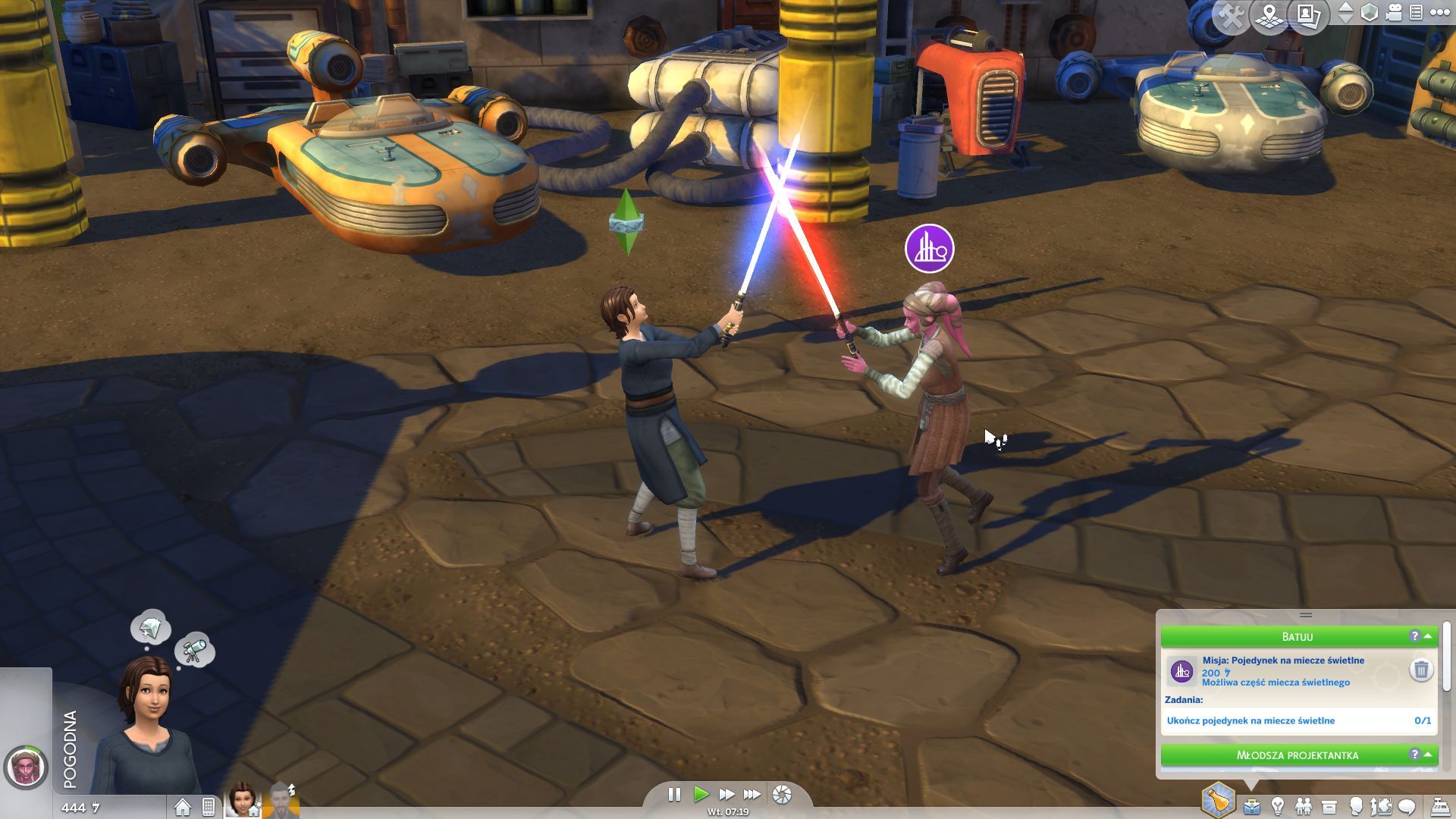 The Sims 4 Star Wars: Wyprawa na Batuu - walki na miecze świetlne