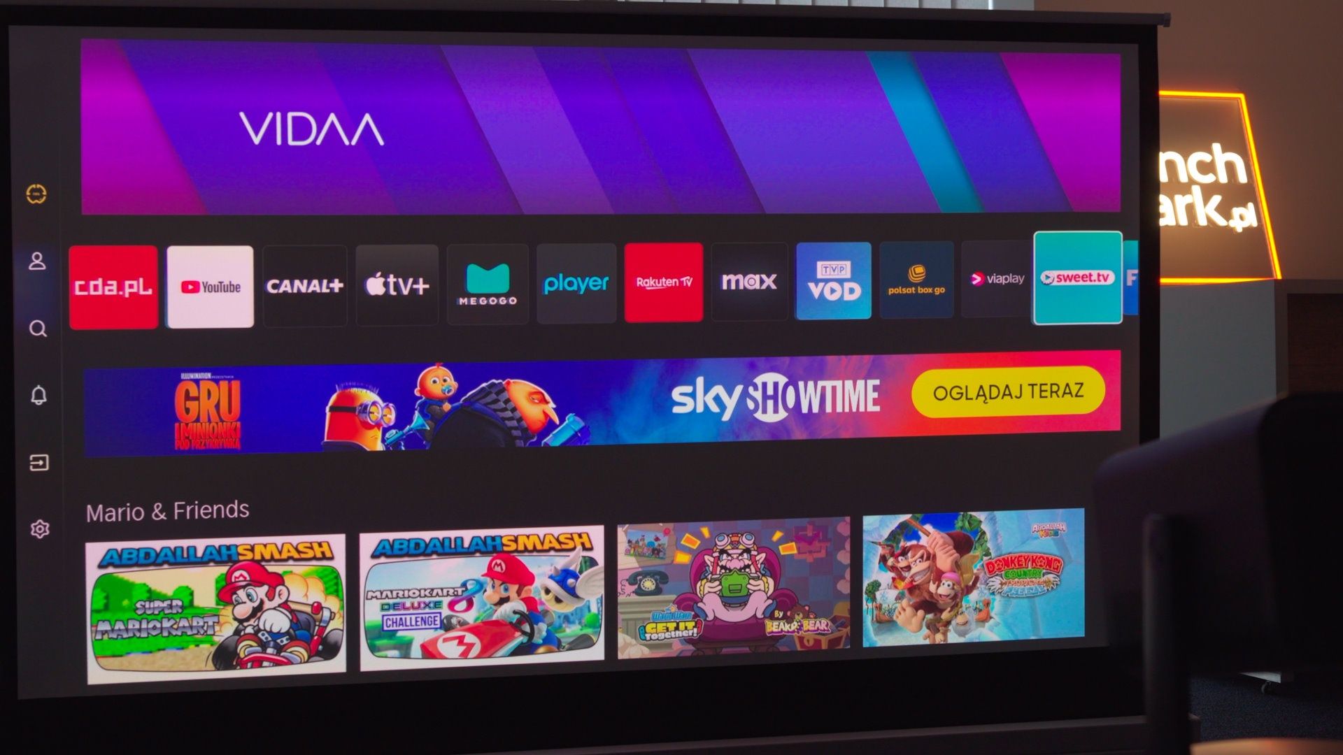 Hisense C2 Ultra - Aplikacje VOD