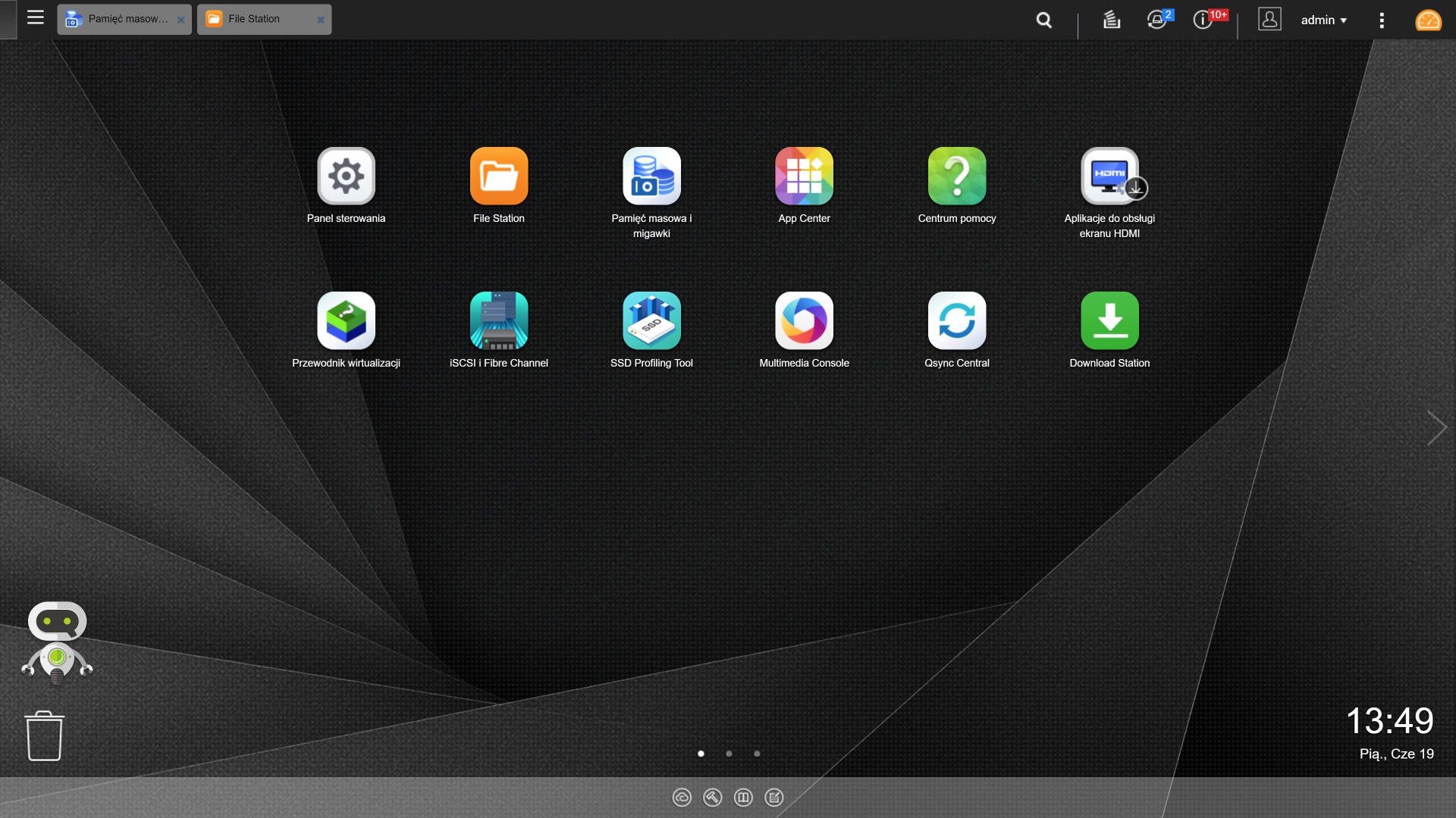 QNAP TS-253D - pulpit systemu QTS 4.4.2