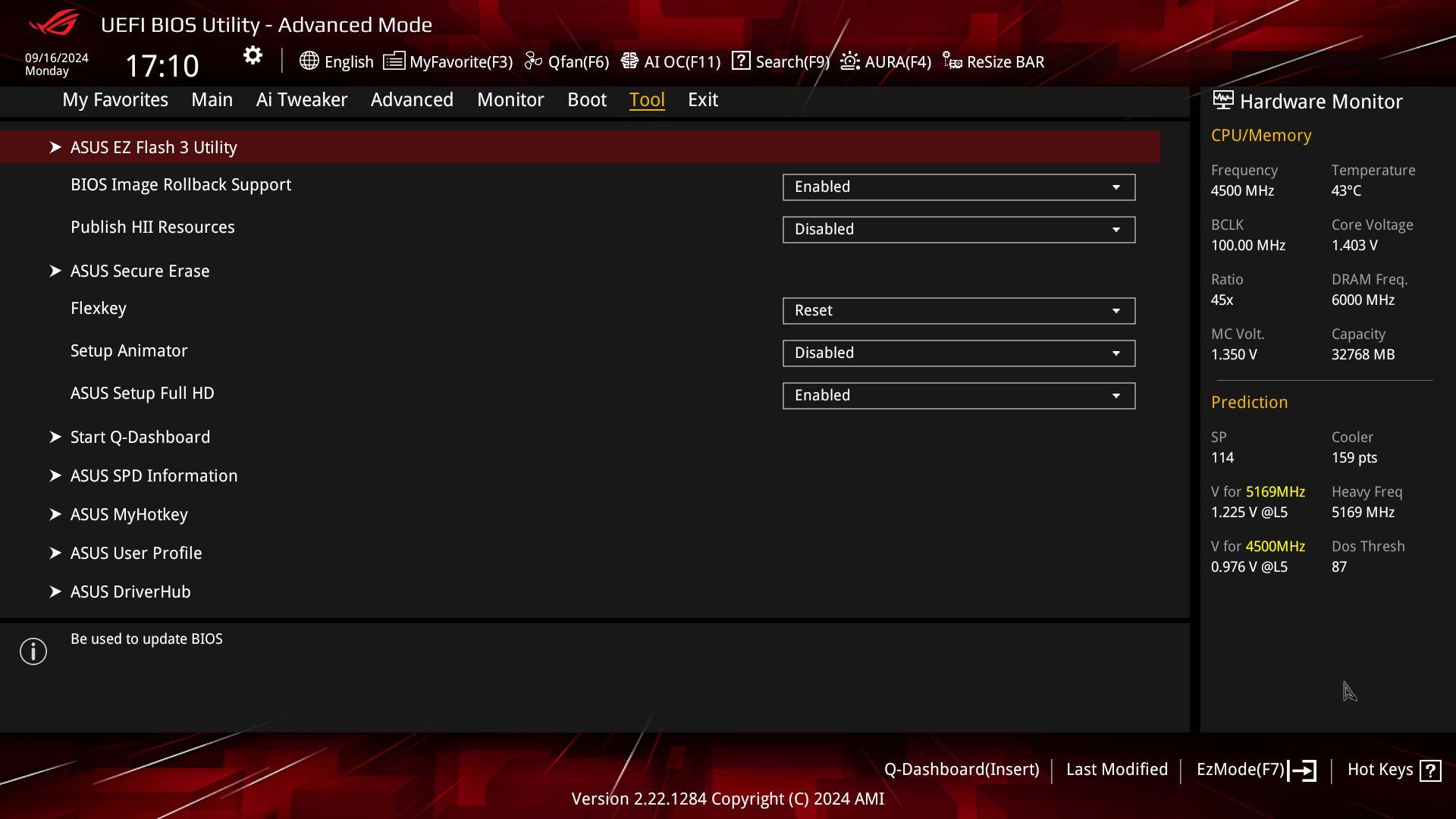 ASUS ROG Strix X870E-E Gaming WIFI - UEFI BIOS