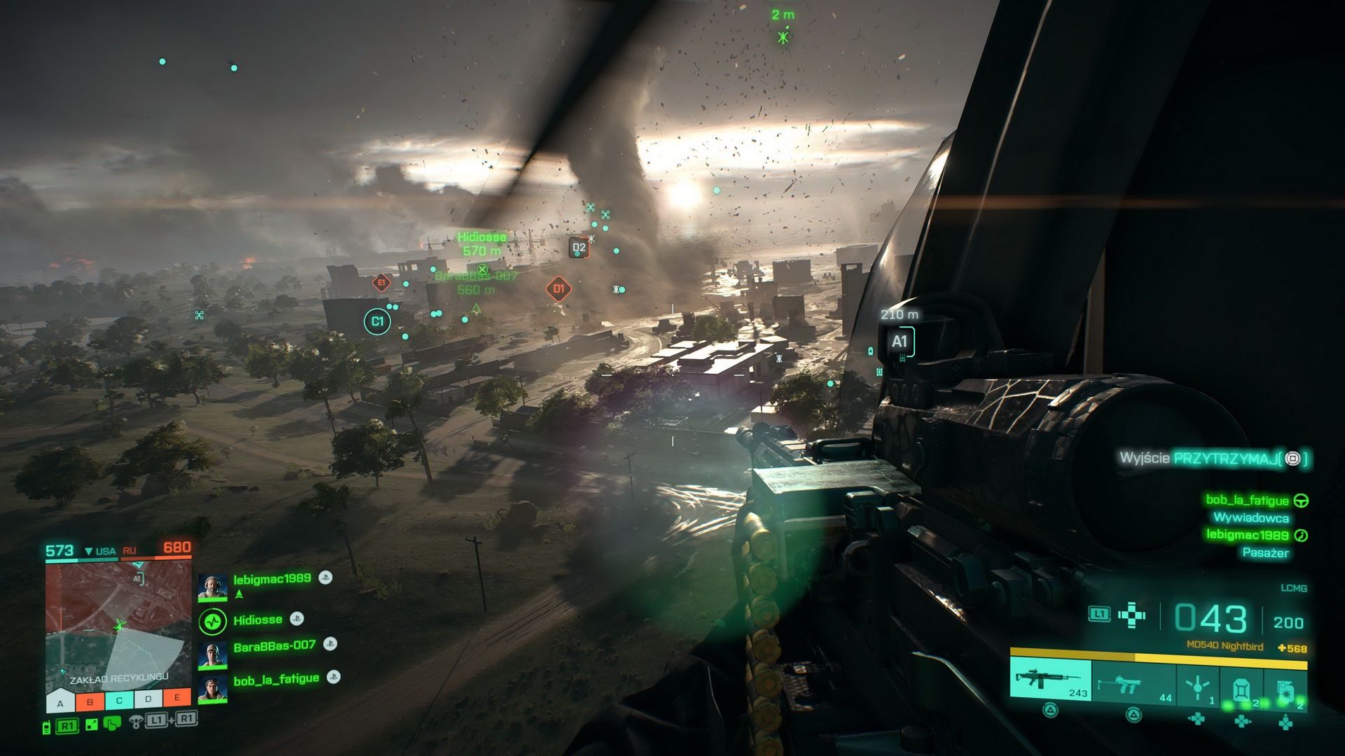 Battlefield 2042 - na pokładzie śmigłowca