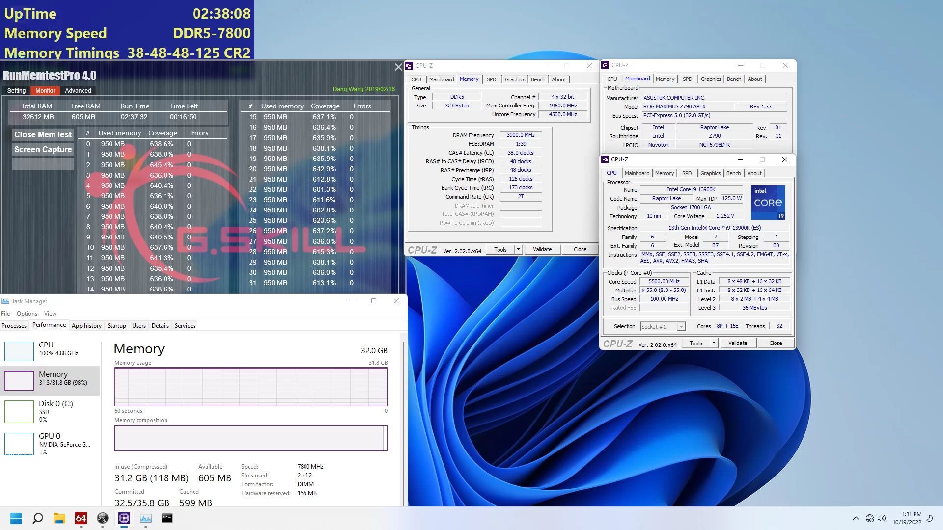 G.Skill Trident Z5 RGB - pamięci 2x 16 GB DDR5 7800 MHz CL38