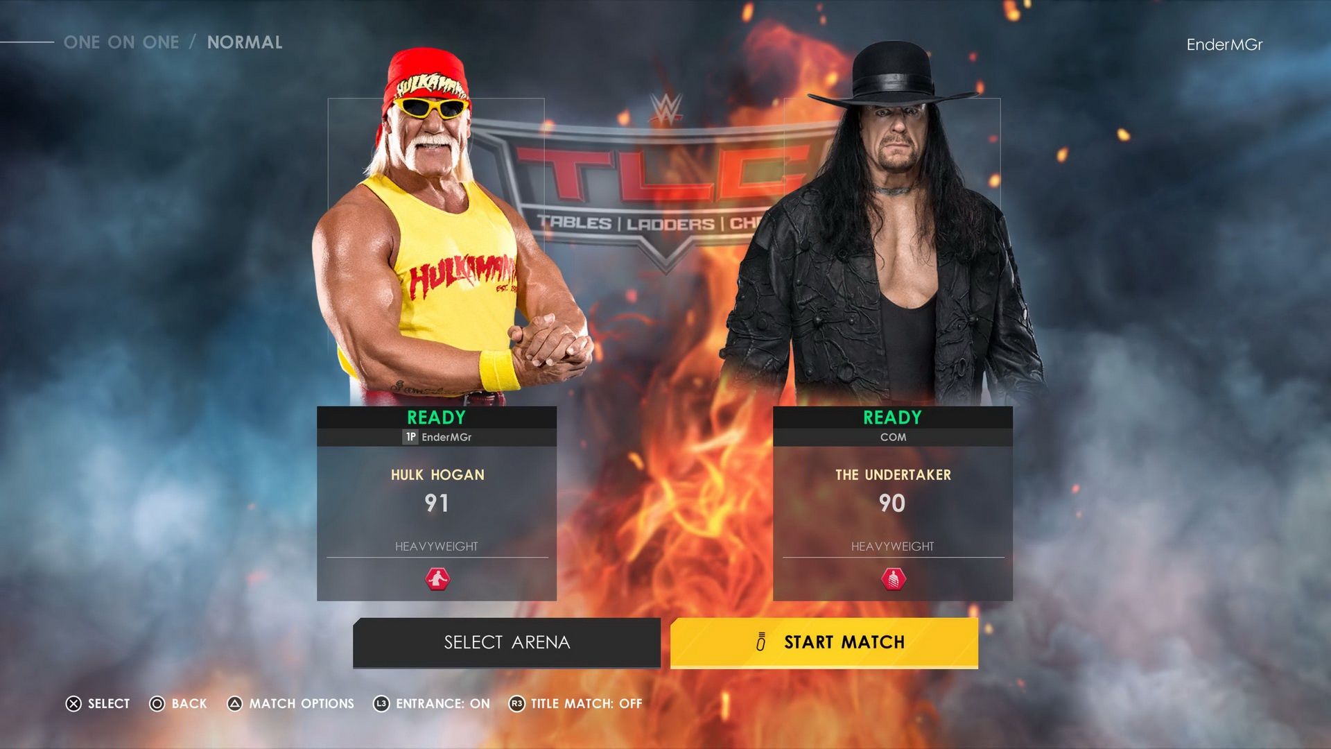 WWE 2K22 - Hulk Hogan vs The Undertaker