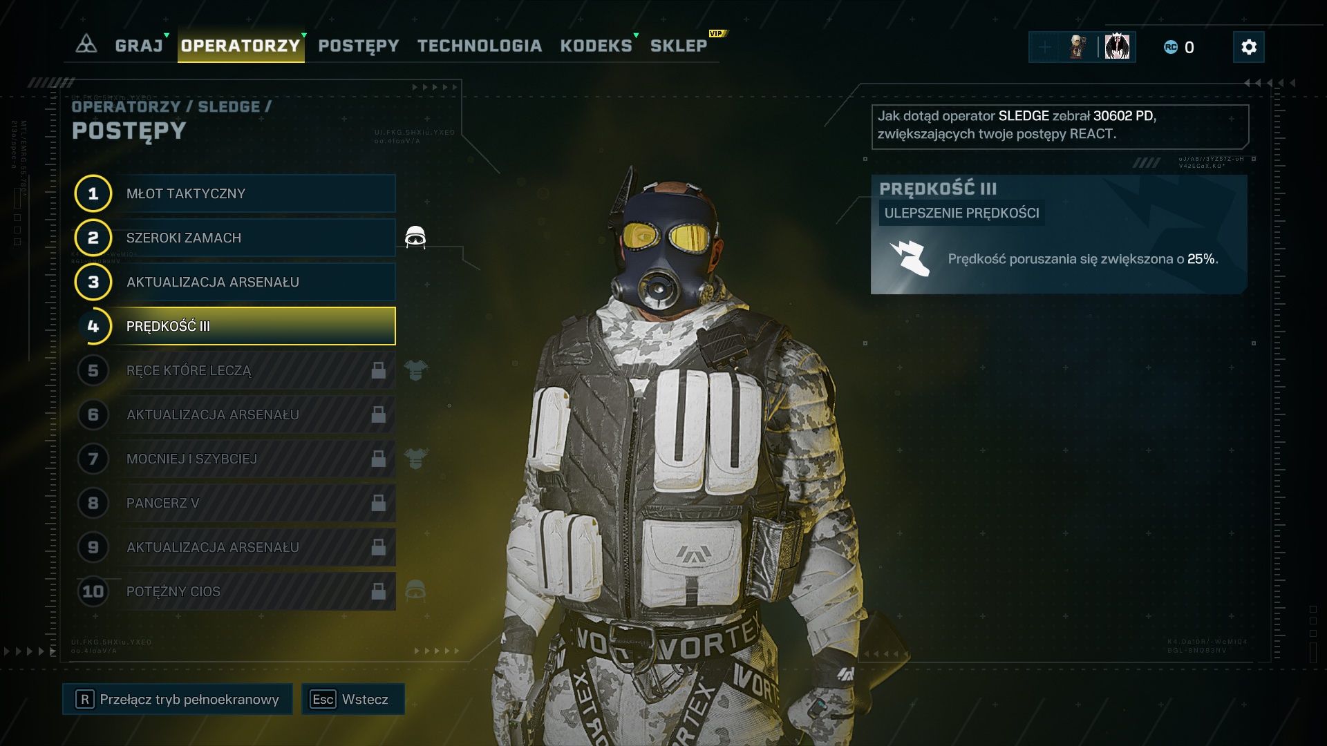 Rainbow Six Extraction - rozwój operatora