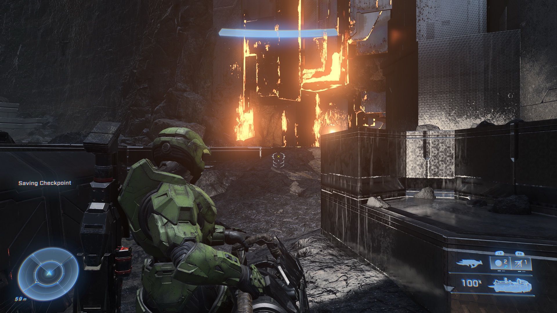 Halo Infinite - Master Chief z potężną bronią
